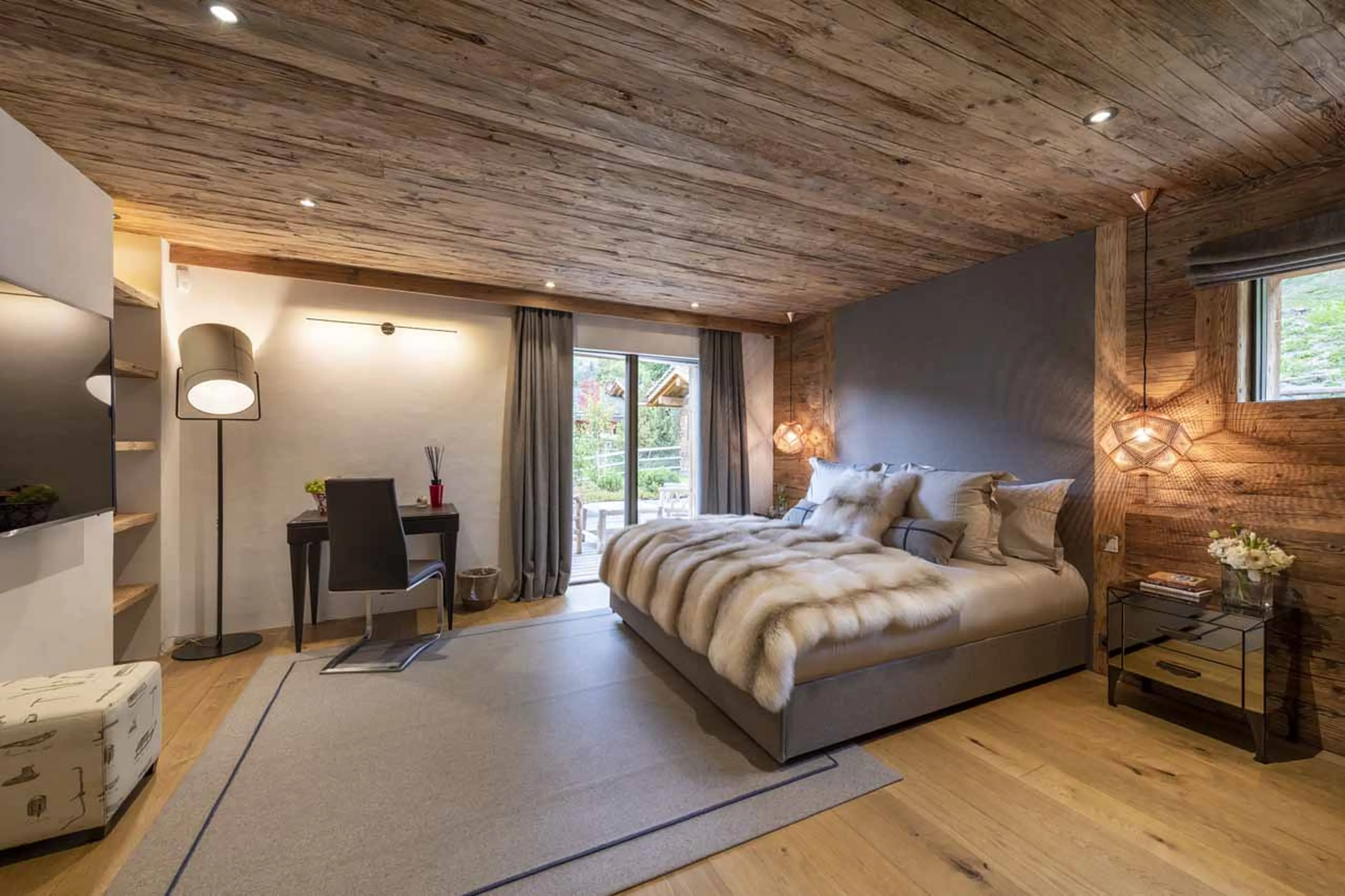 Bedroom four at Chalet Marmottier in Verbier