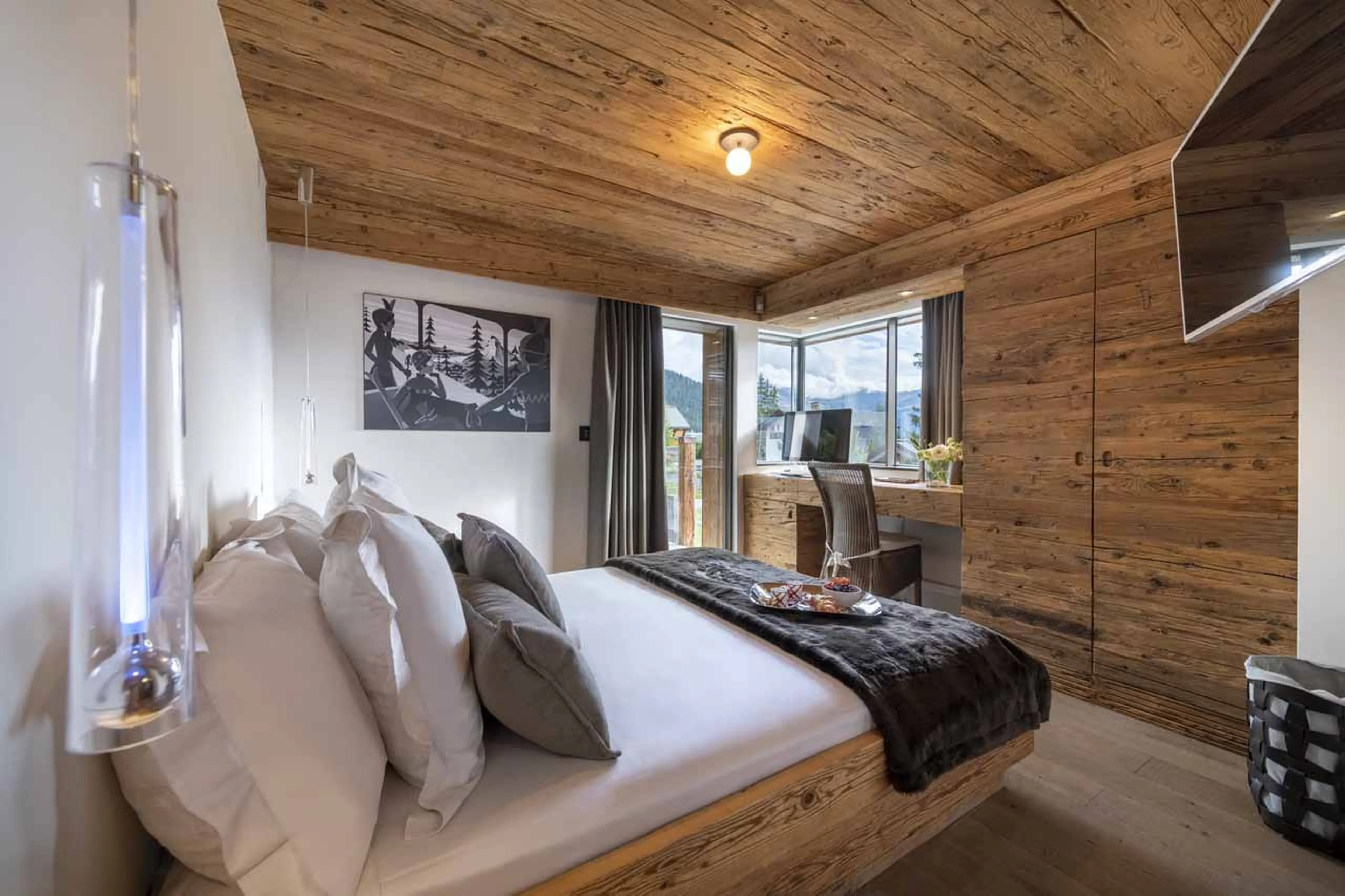 Bedroom six at Chalet Marmottier in Verbier