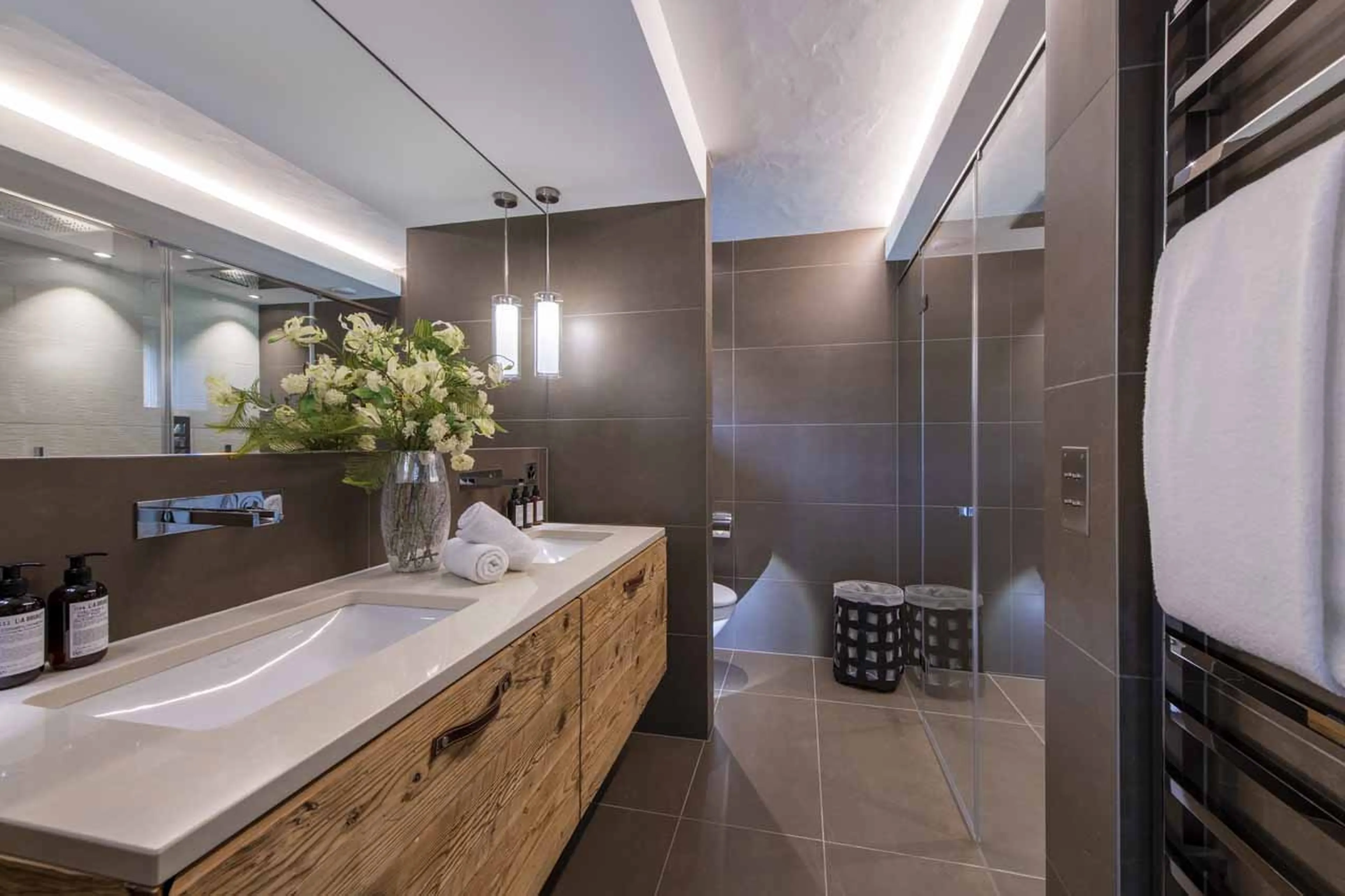 Bathroom seven at Chalet Marmottier in Verbier