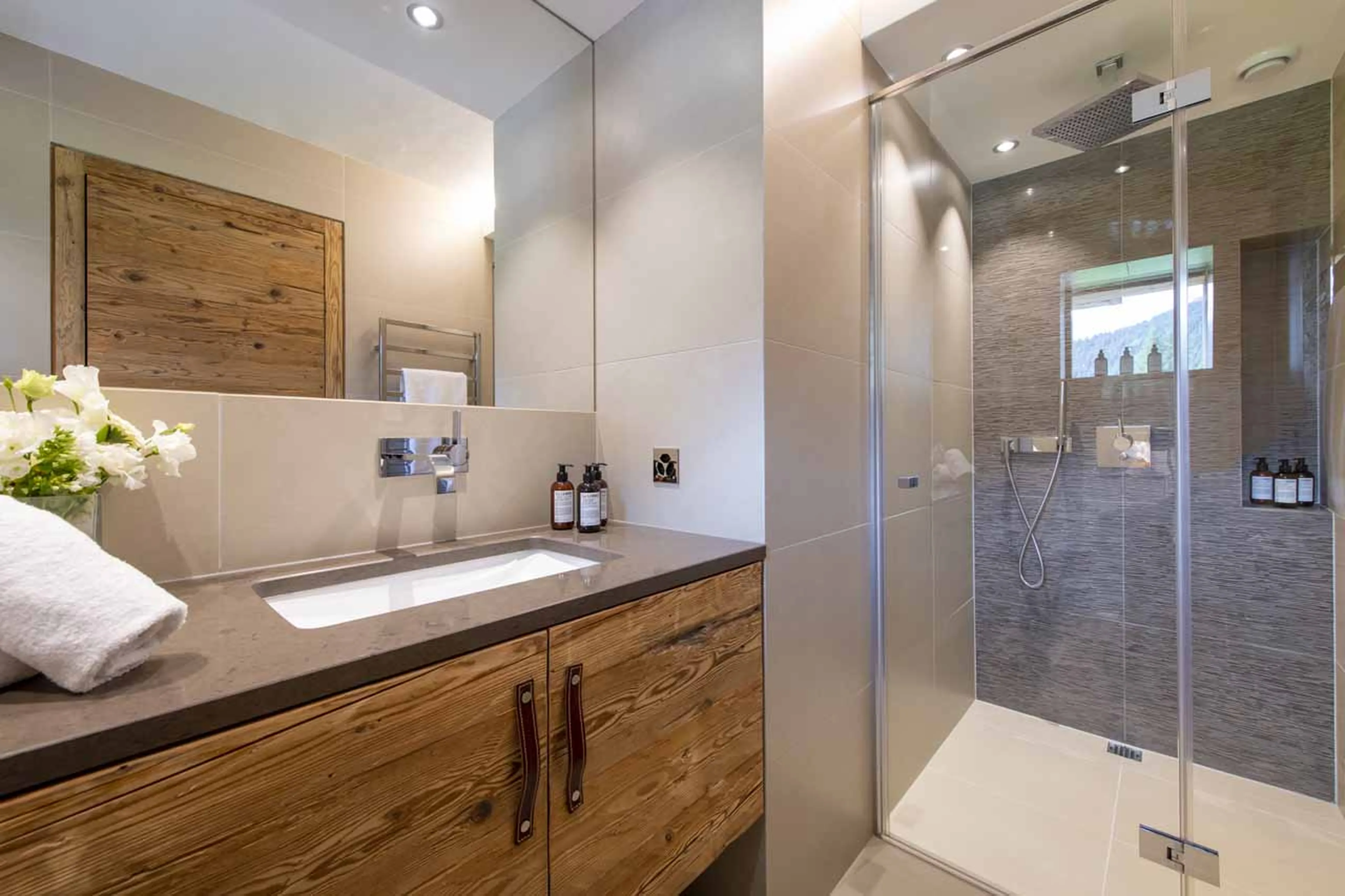 Bathroom nine at Chalet Marmottier in Verbier