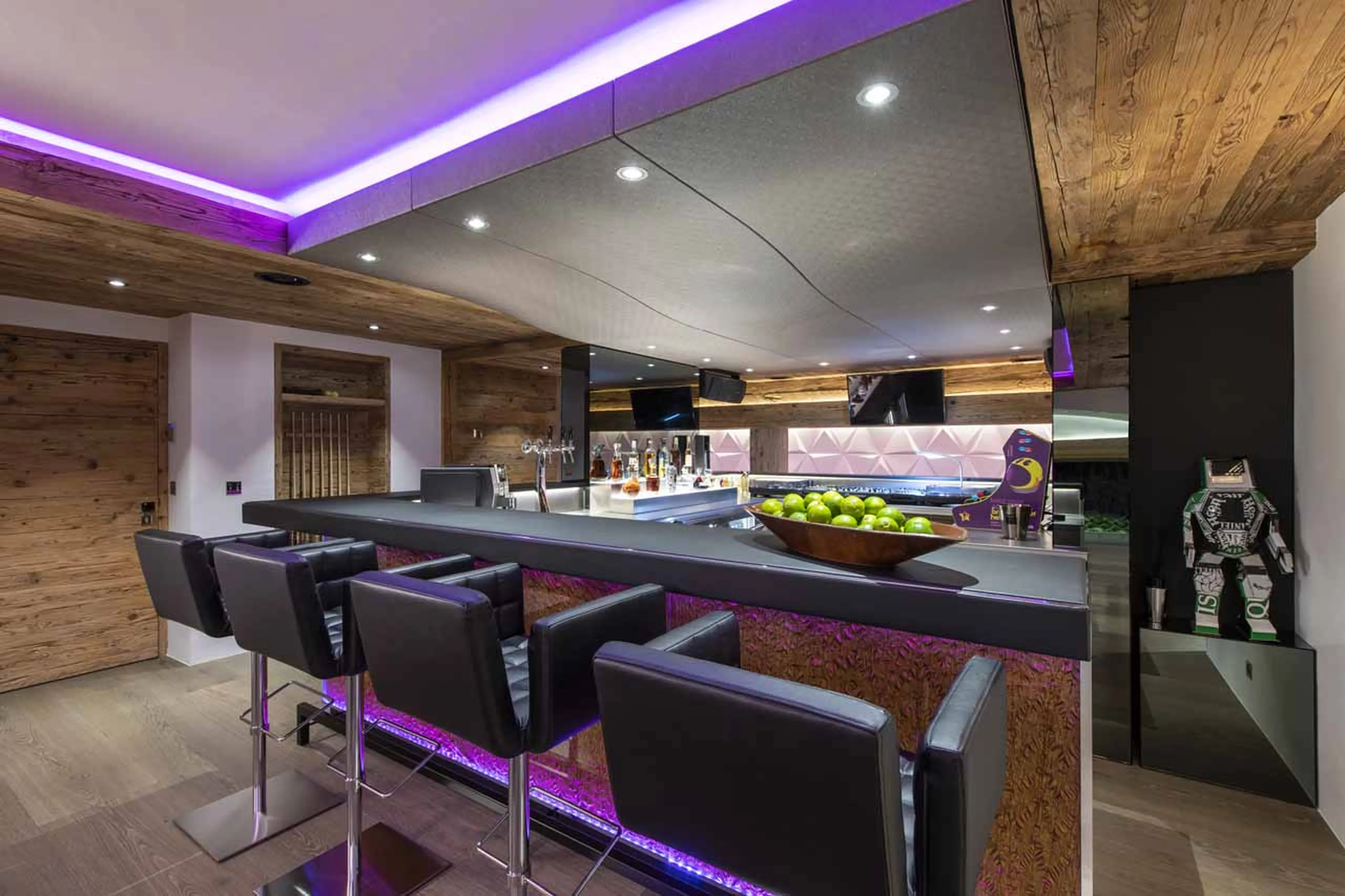 Bar at Chalet Marmottier in Verbier