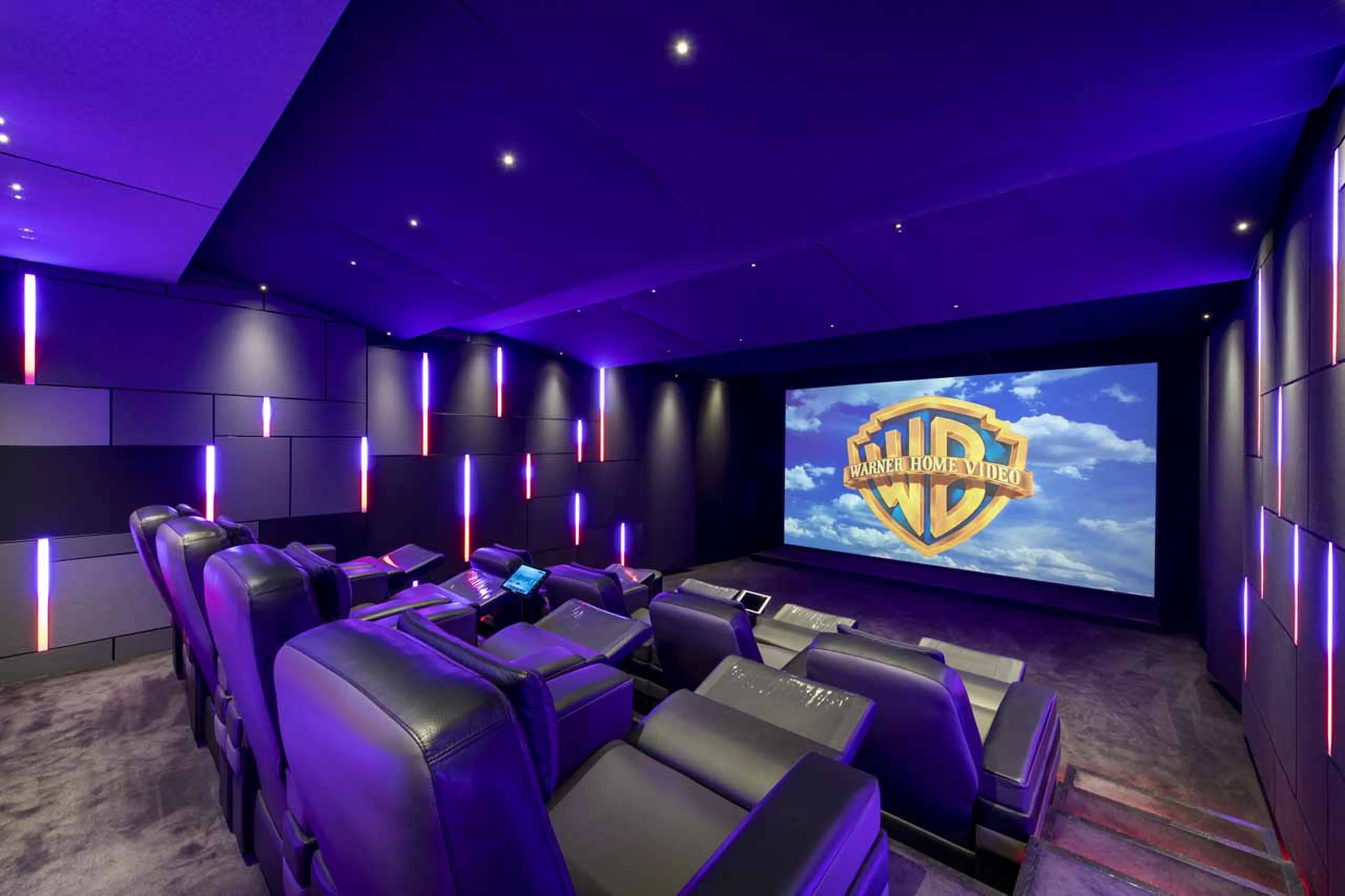 Cinema room at Chalet Marmottier in Verbier