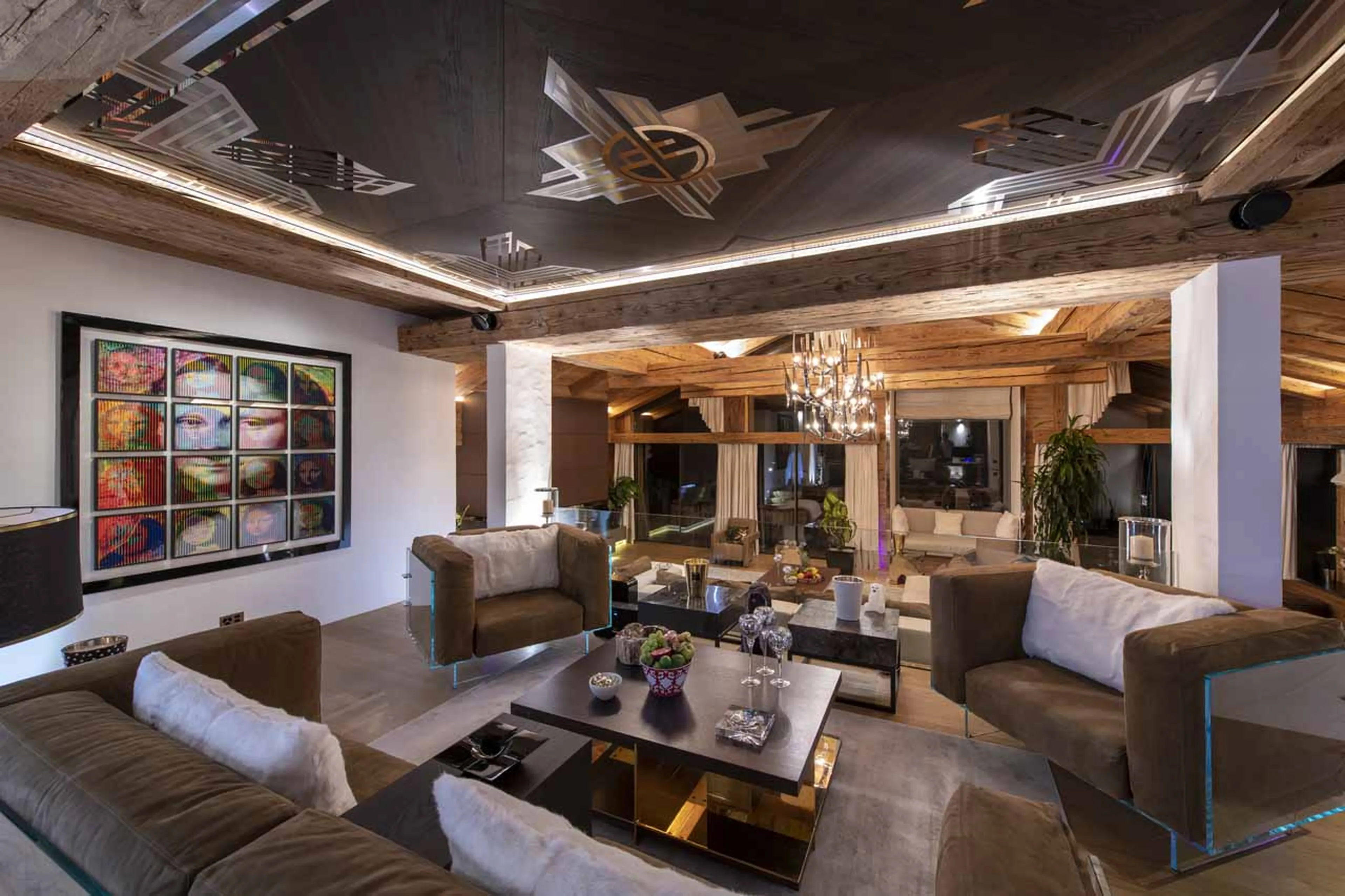 Upstairs living area at Chalet Marmottier in Verbier
