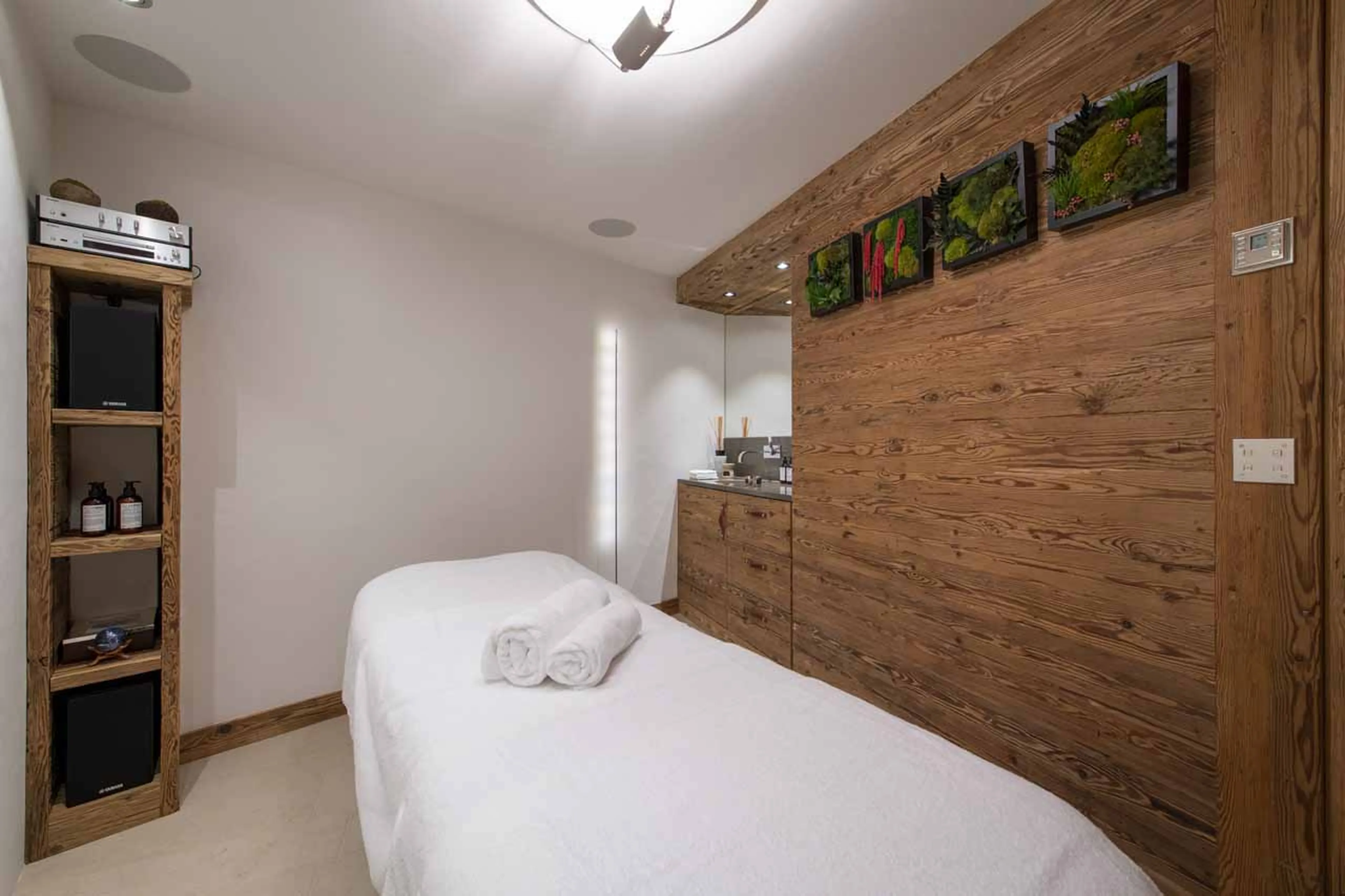 Massage room at Chalet Marmottier in Verbier
