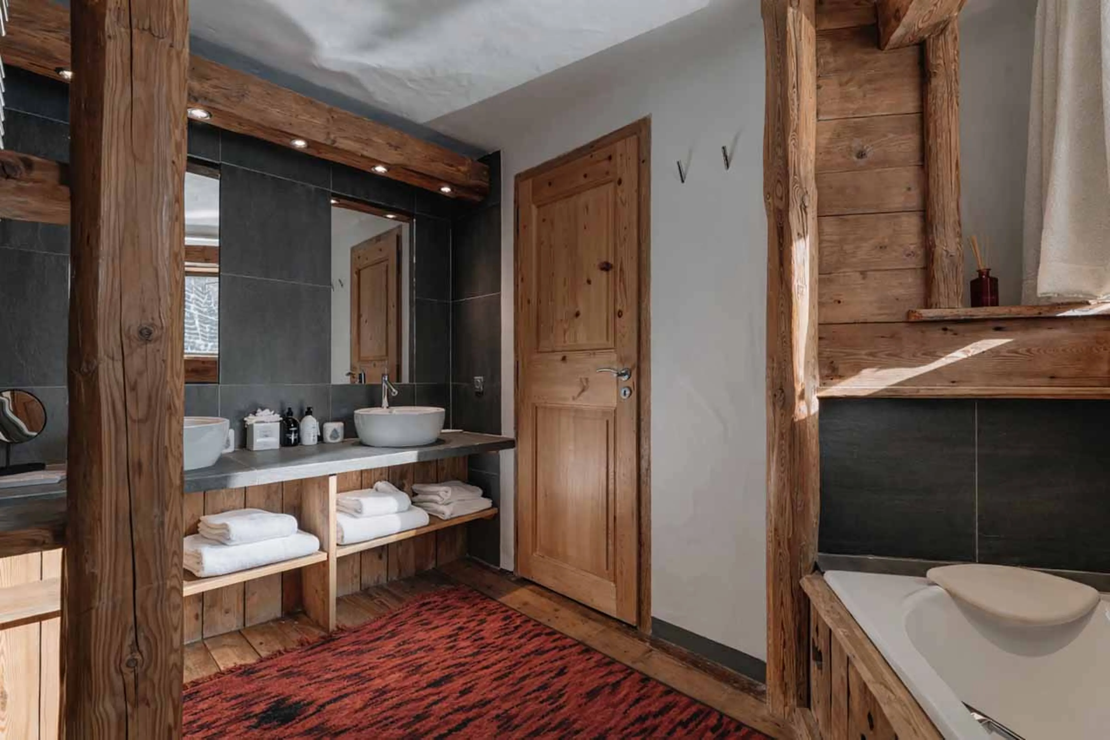 Double basin in Chalet Mathilda, Val d'Isere