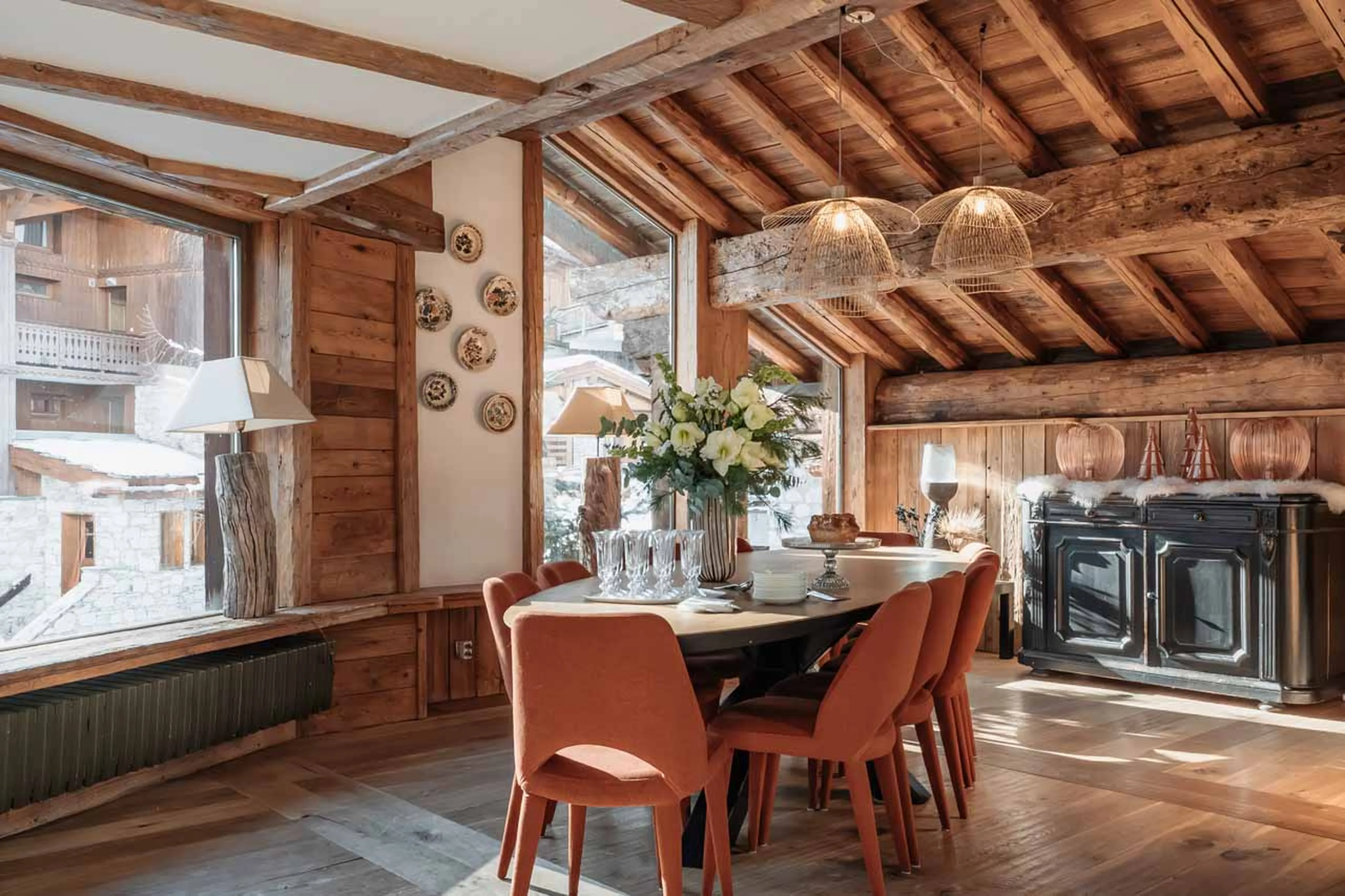 Dining area in Chalet Mathilda, Val d'Isere