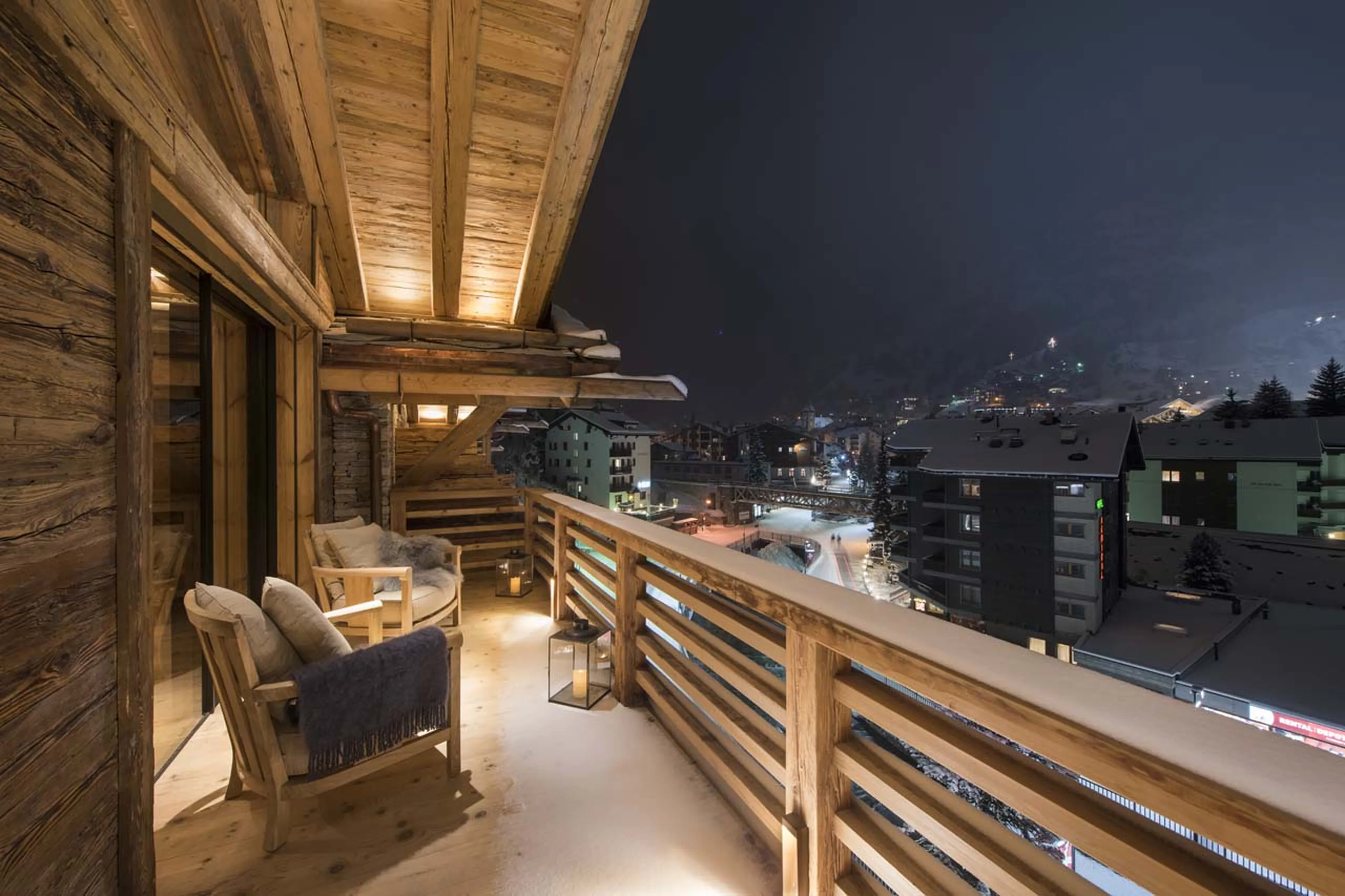 Balcony of Chalet Mckinley in Zermatt