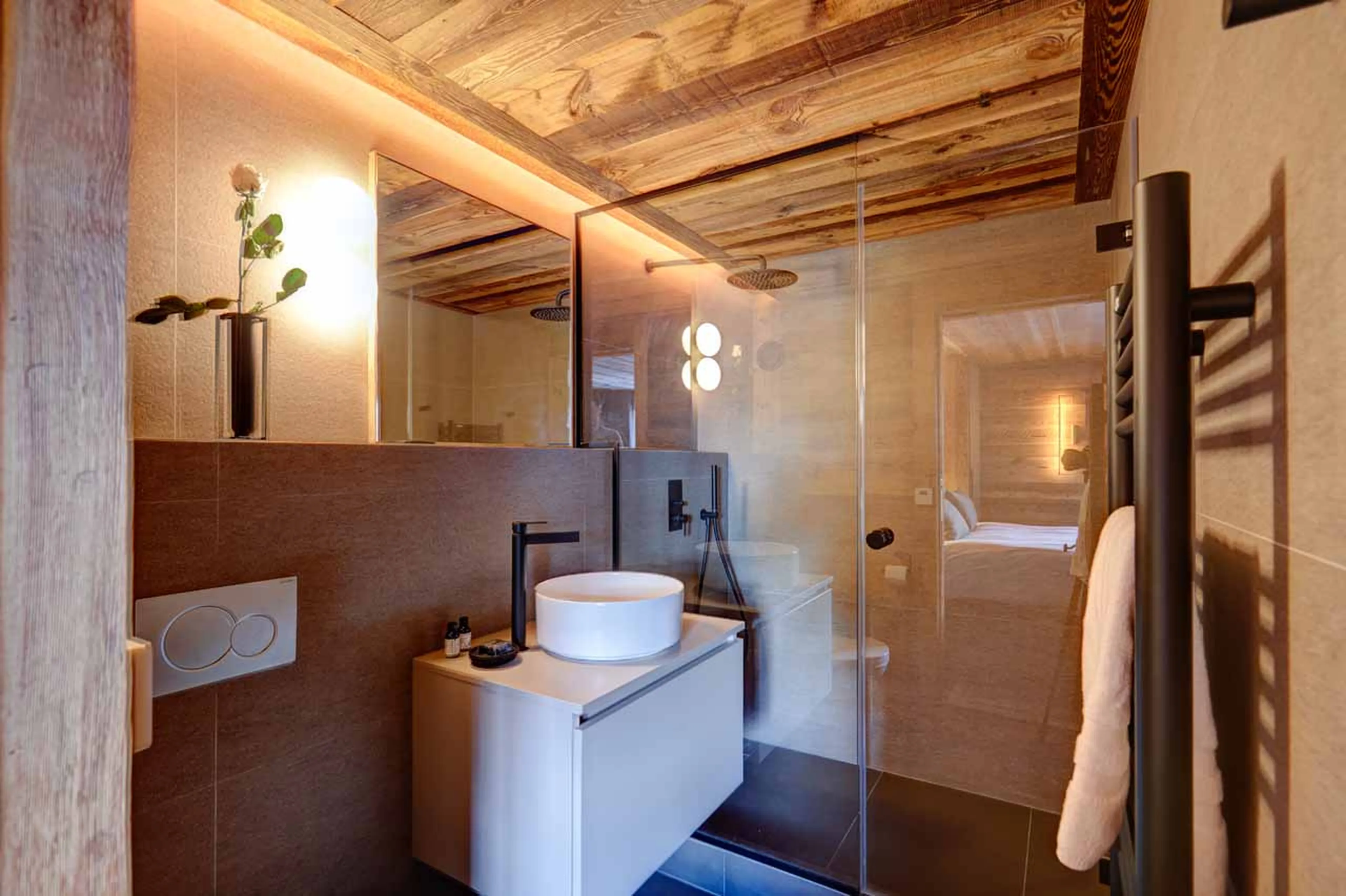 Shower room at Chalet Menor in Meribel