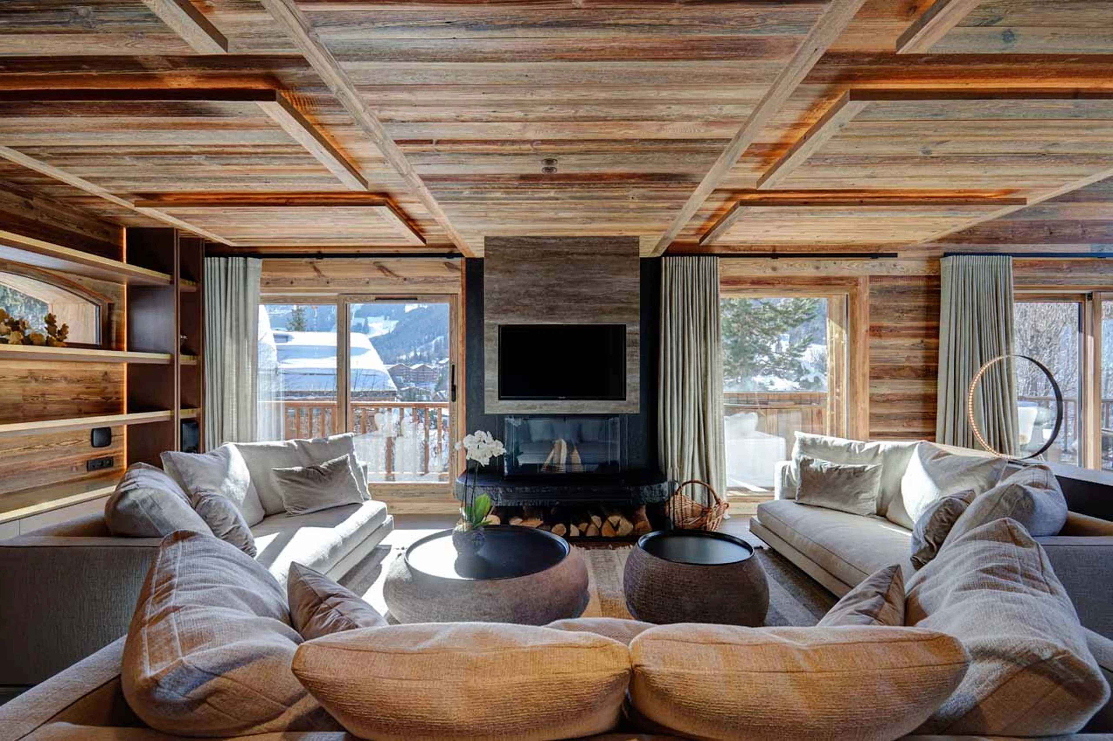 Living area at Chalet Menor in Meribel