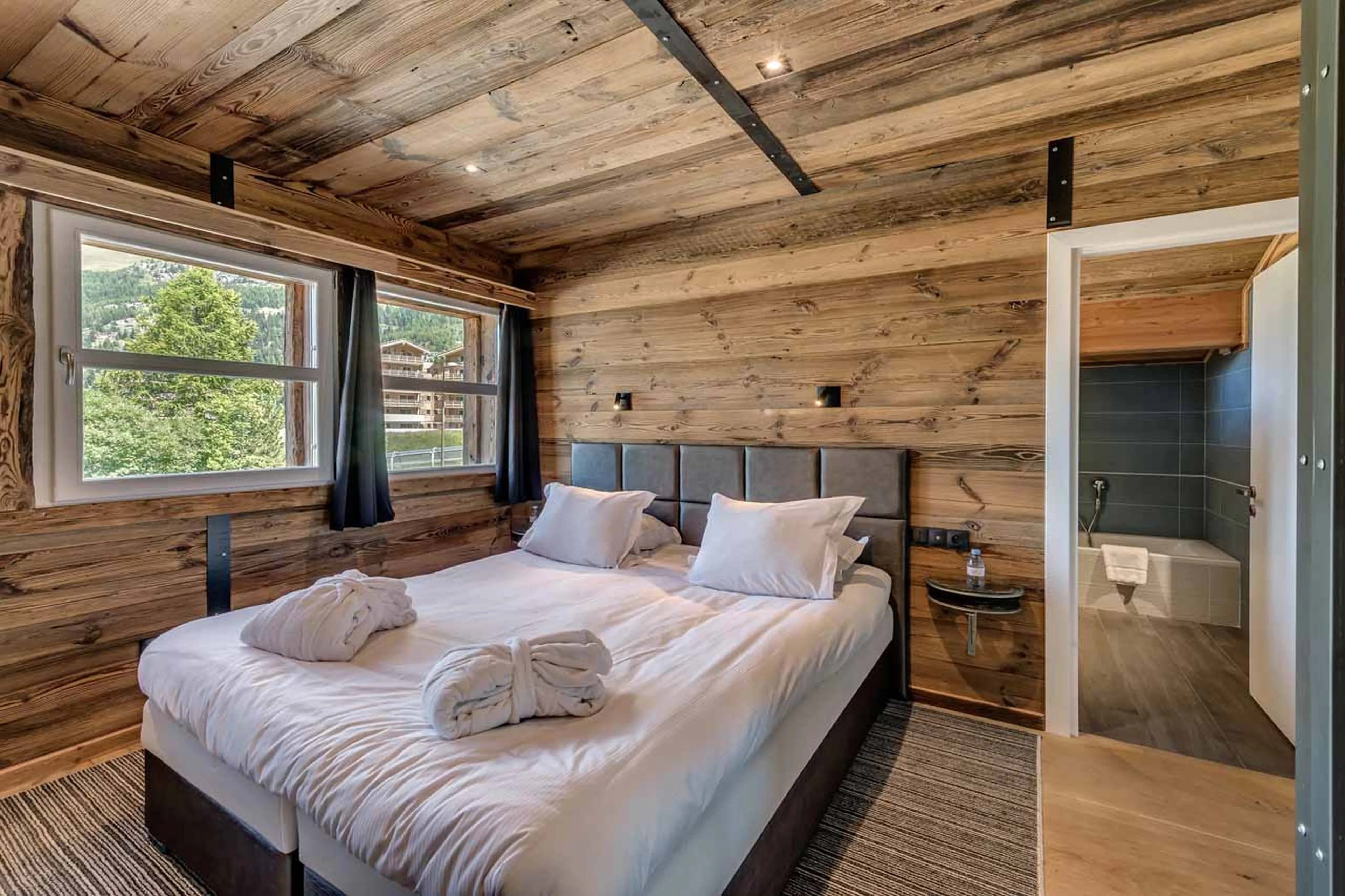 Bedroom one at Chalet Merveilles in Tignes