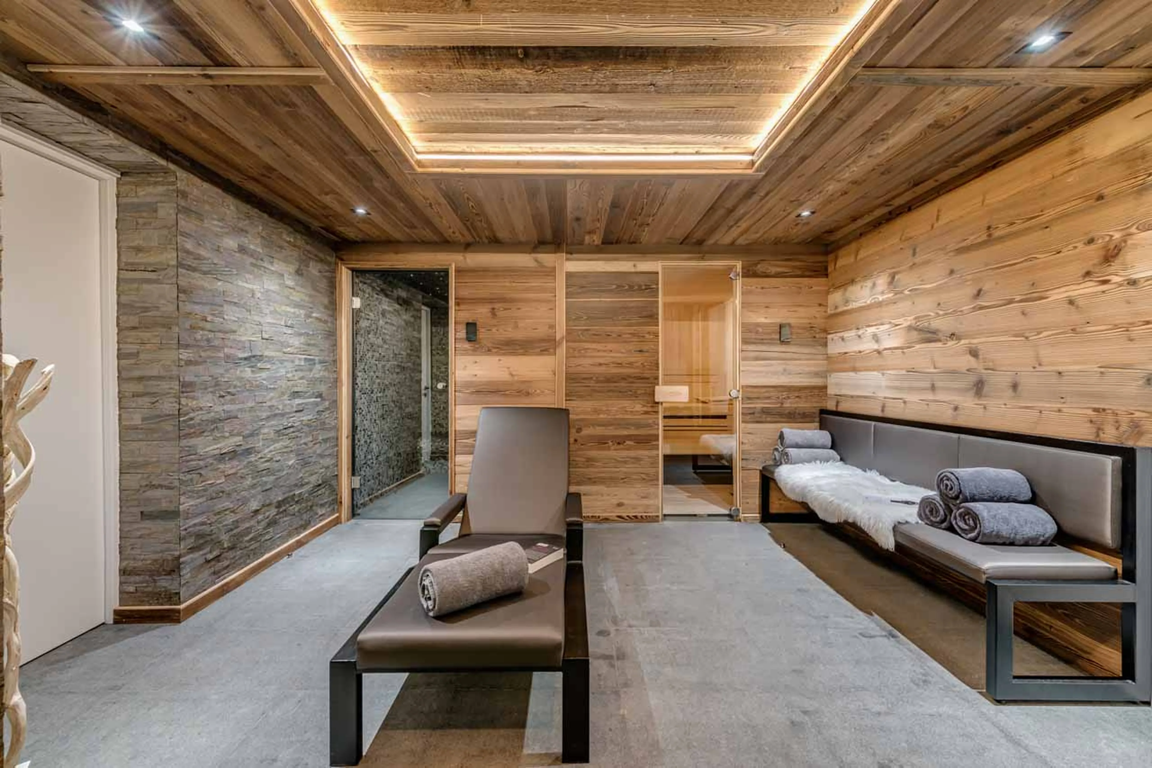 Sauna and hammam at Chalet Merveilles in Tignes