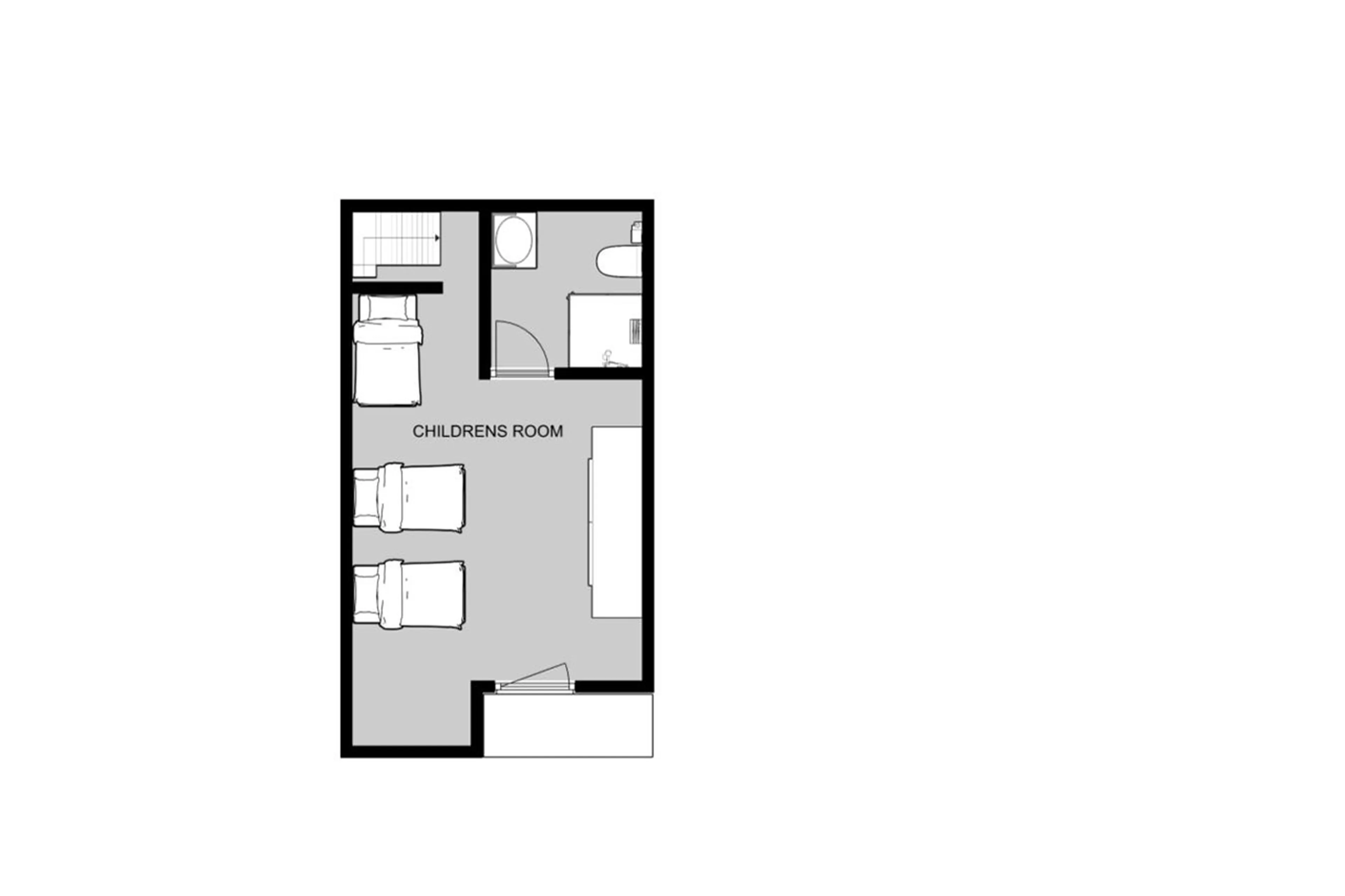 Level 3 floor plan of Chalet Merveilles in Tignes