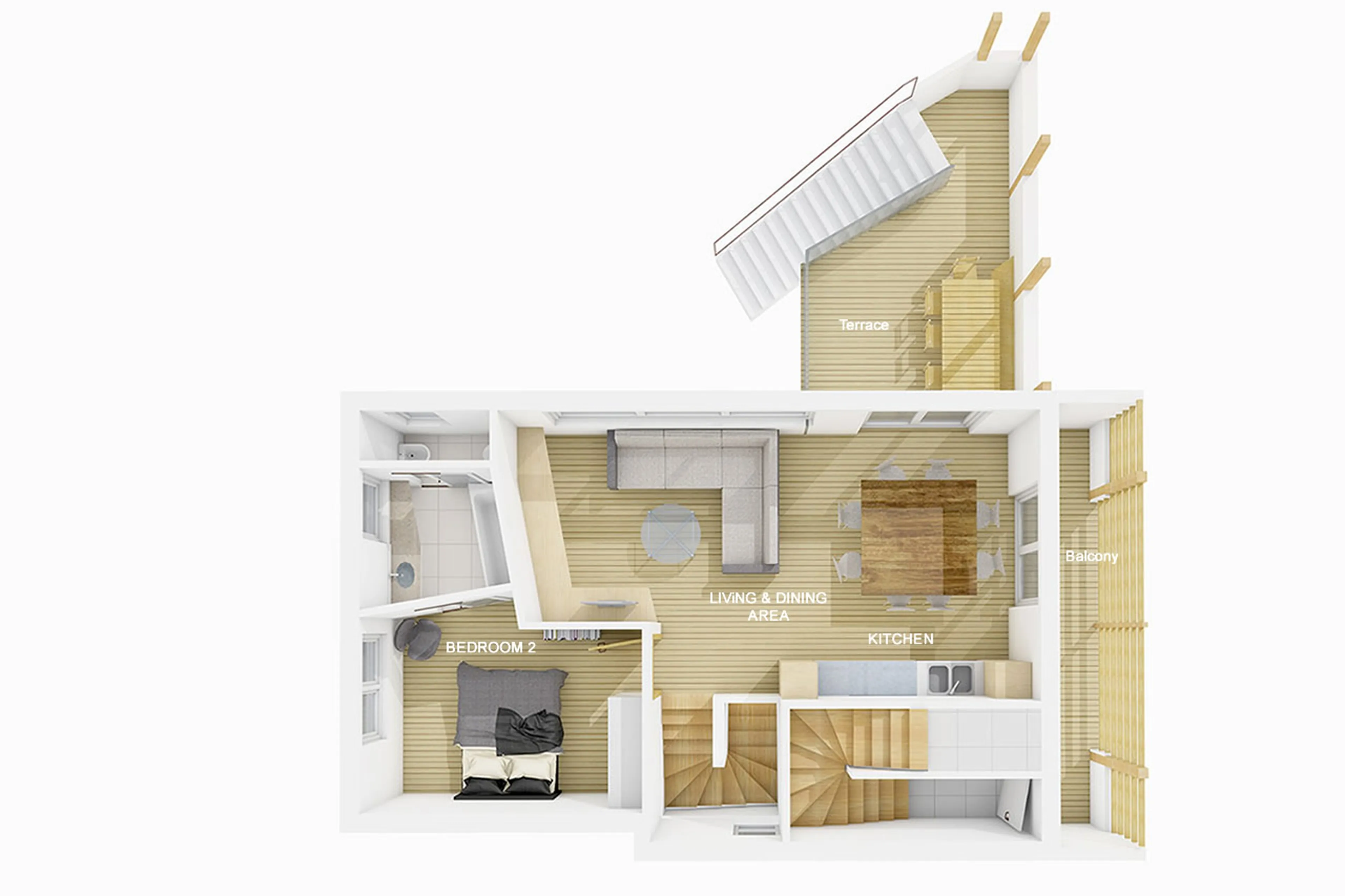 Level 1 floor plan of Chalet Mi Amur in Alta Badia