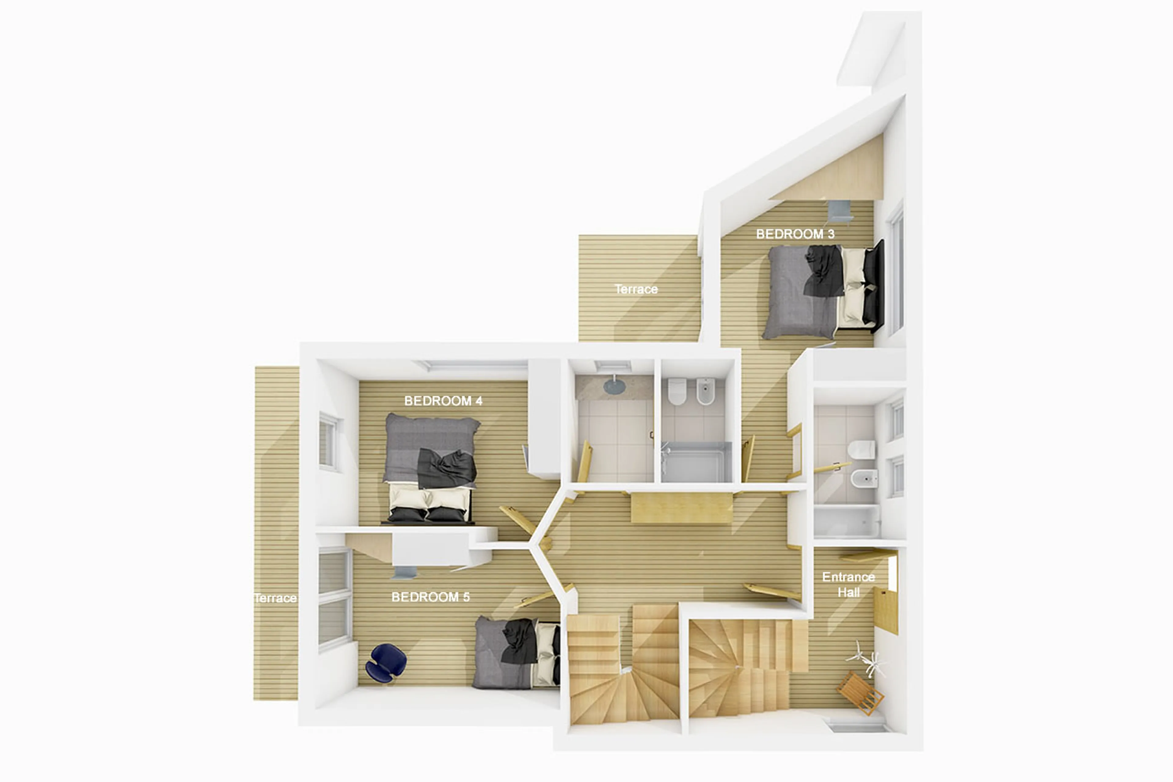 Level 0 floor plan of Chalet Mi Amur in Alta Badia