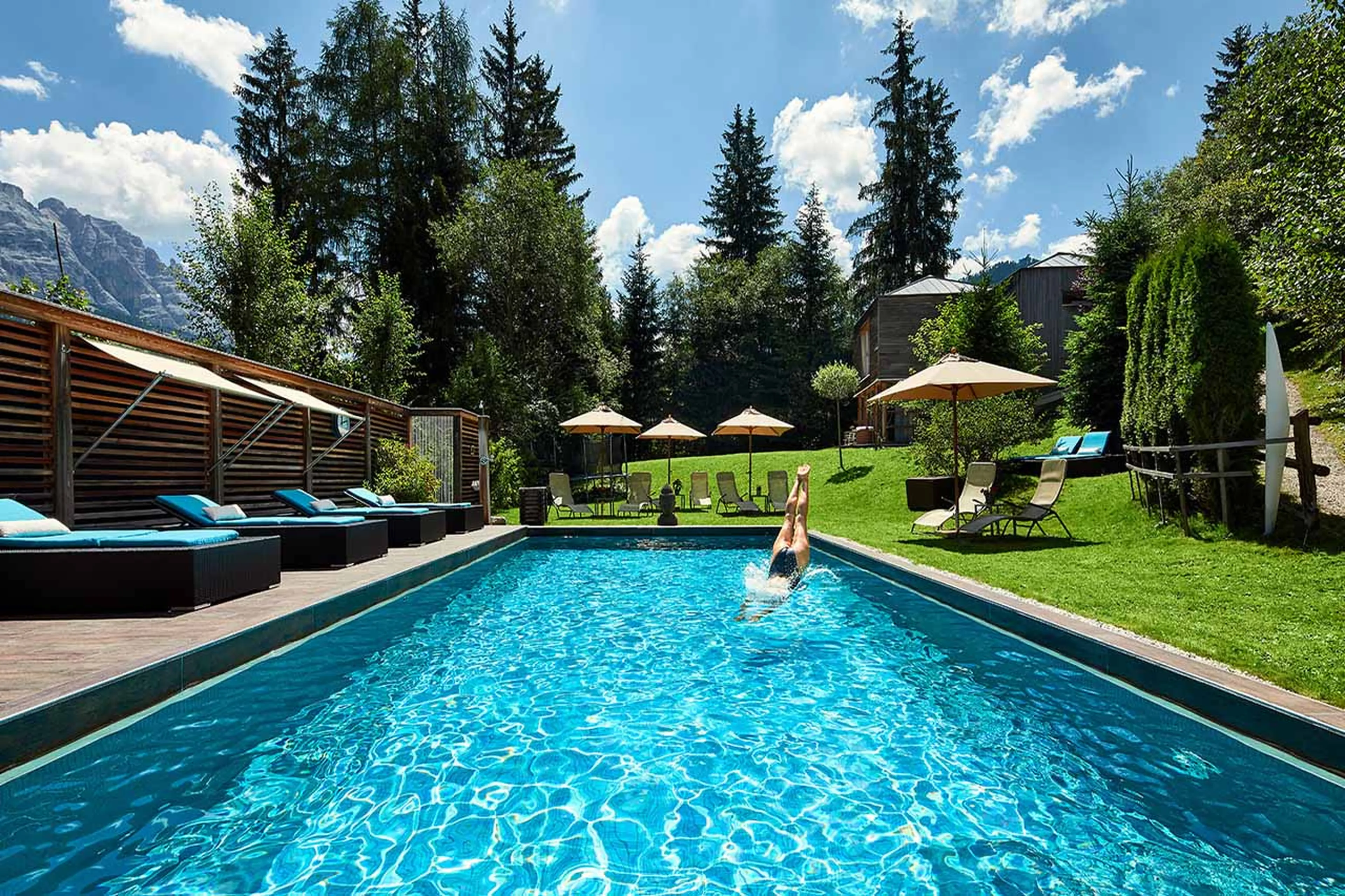 Pool at Chalet Mi Amur in Alta Badia