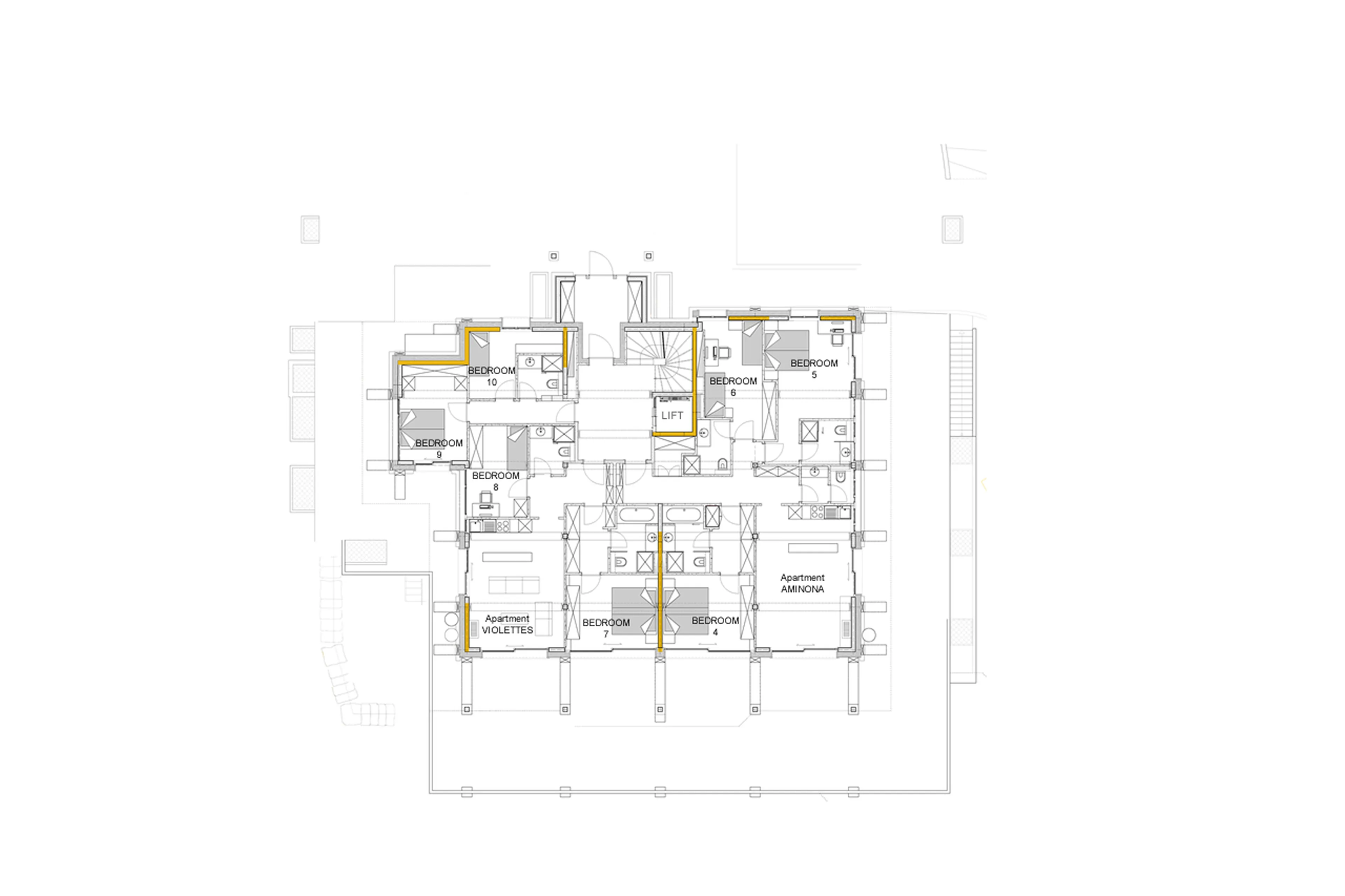 Level 0 floor plan of Chalet Migui in Crans-Montana