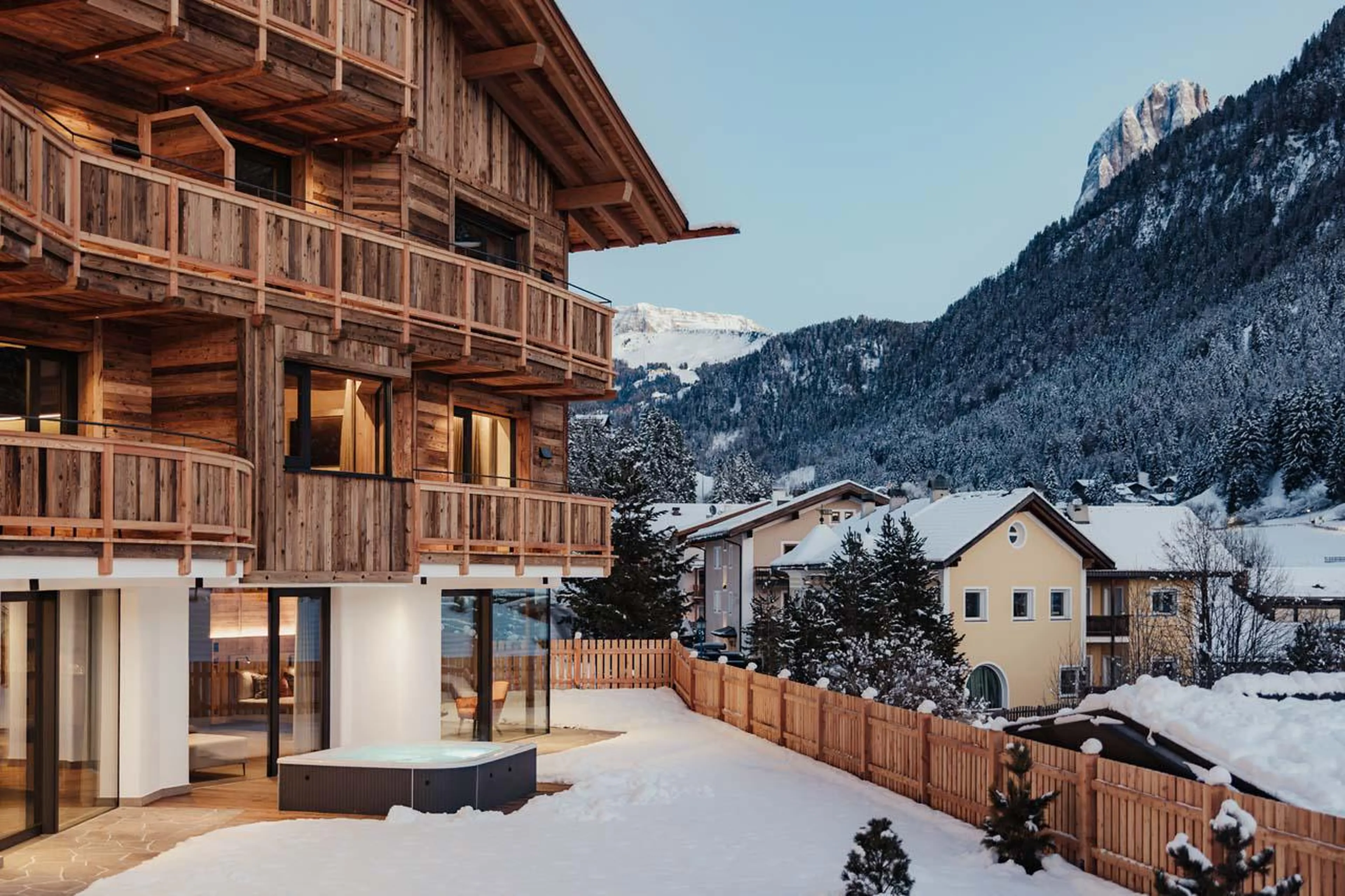 Chalet Mile 2 nestled within Ortisei in Val Gardena