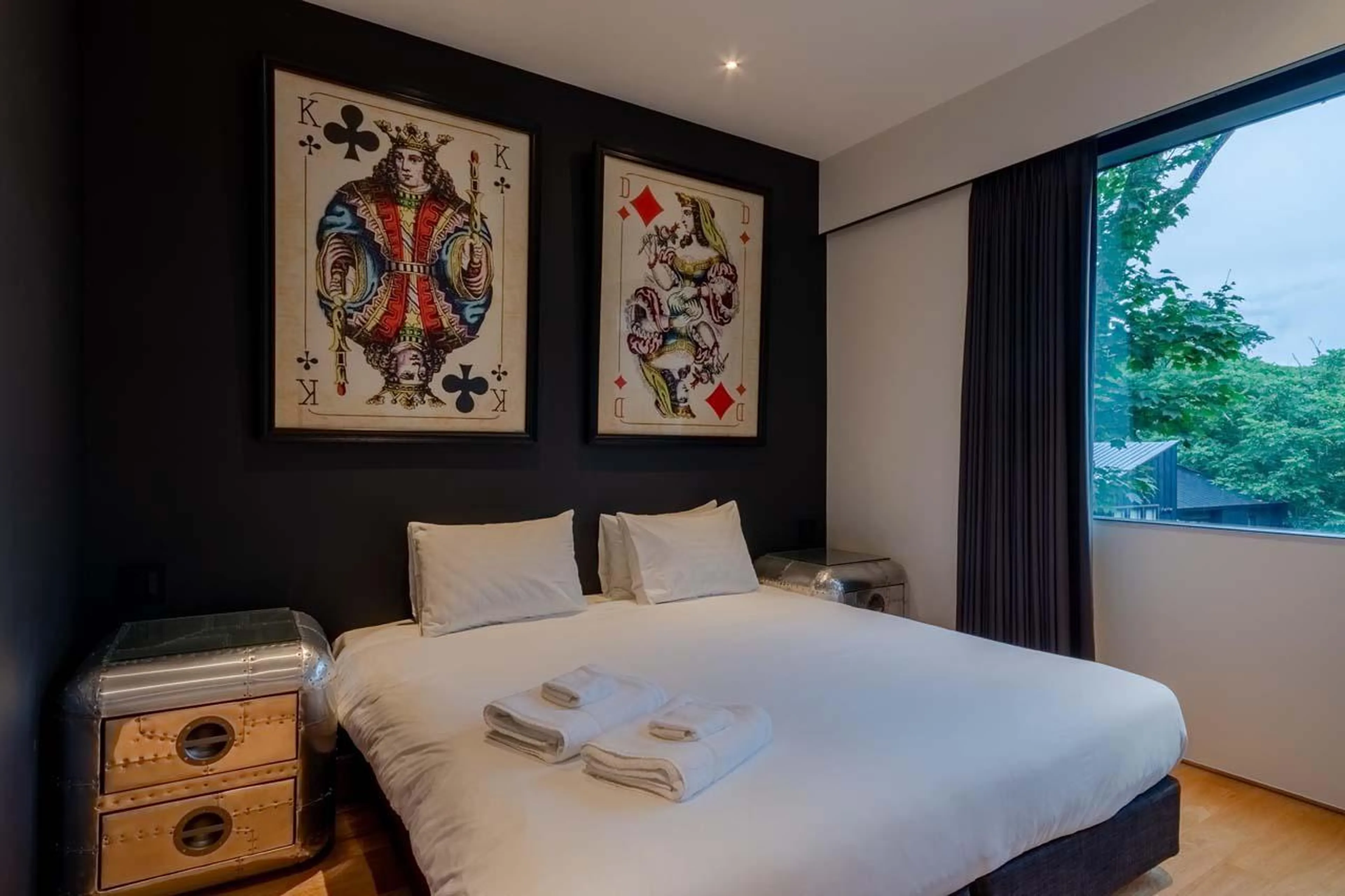 Bedroom with king-size bed at Chalet Millesime in Niseko