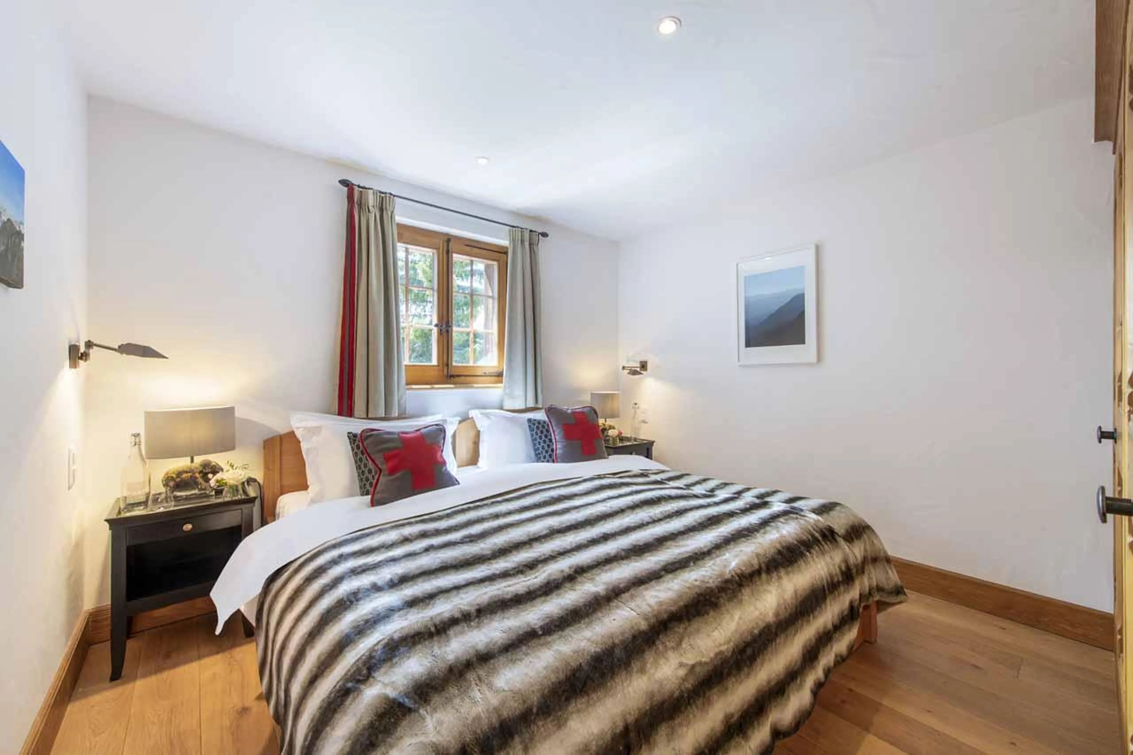 Bedroom five at Chalet Milou in Verbier
