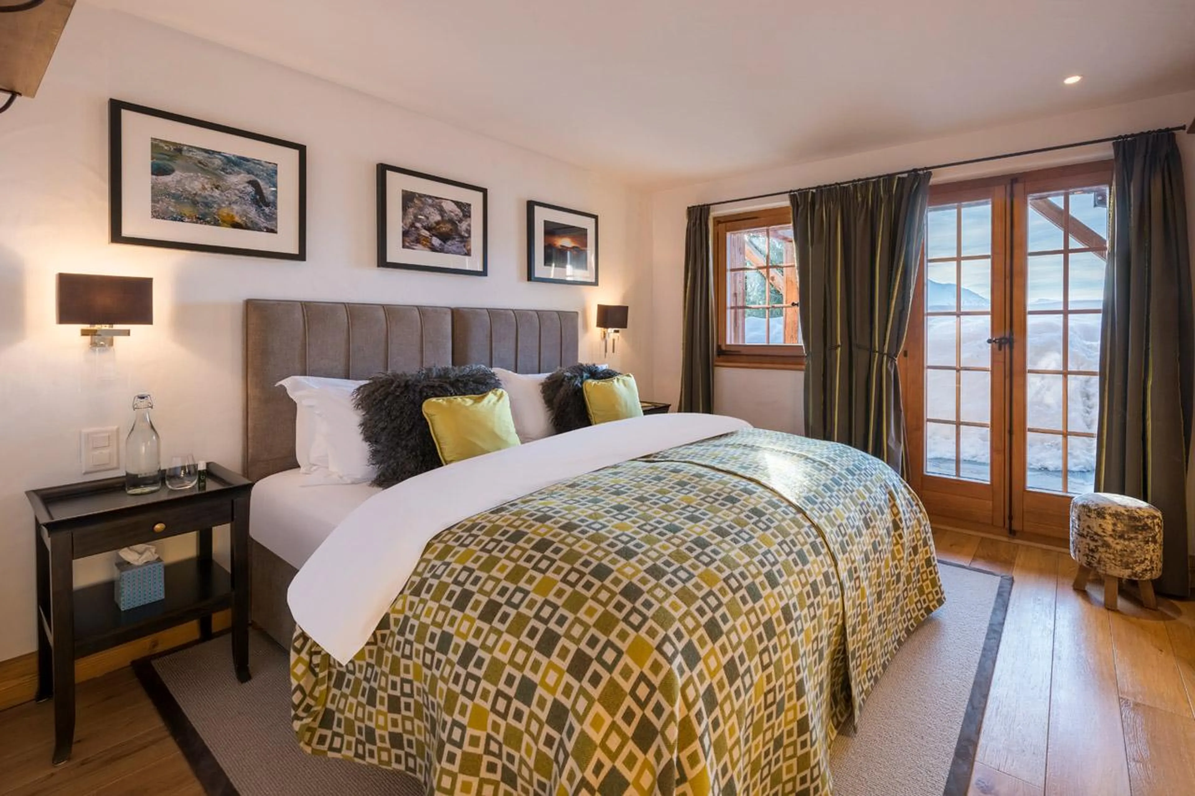 Bedroom three at Chalet Milou in Verbier