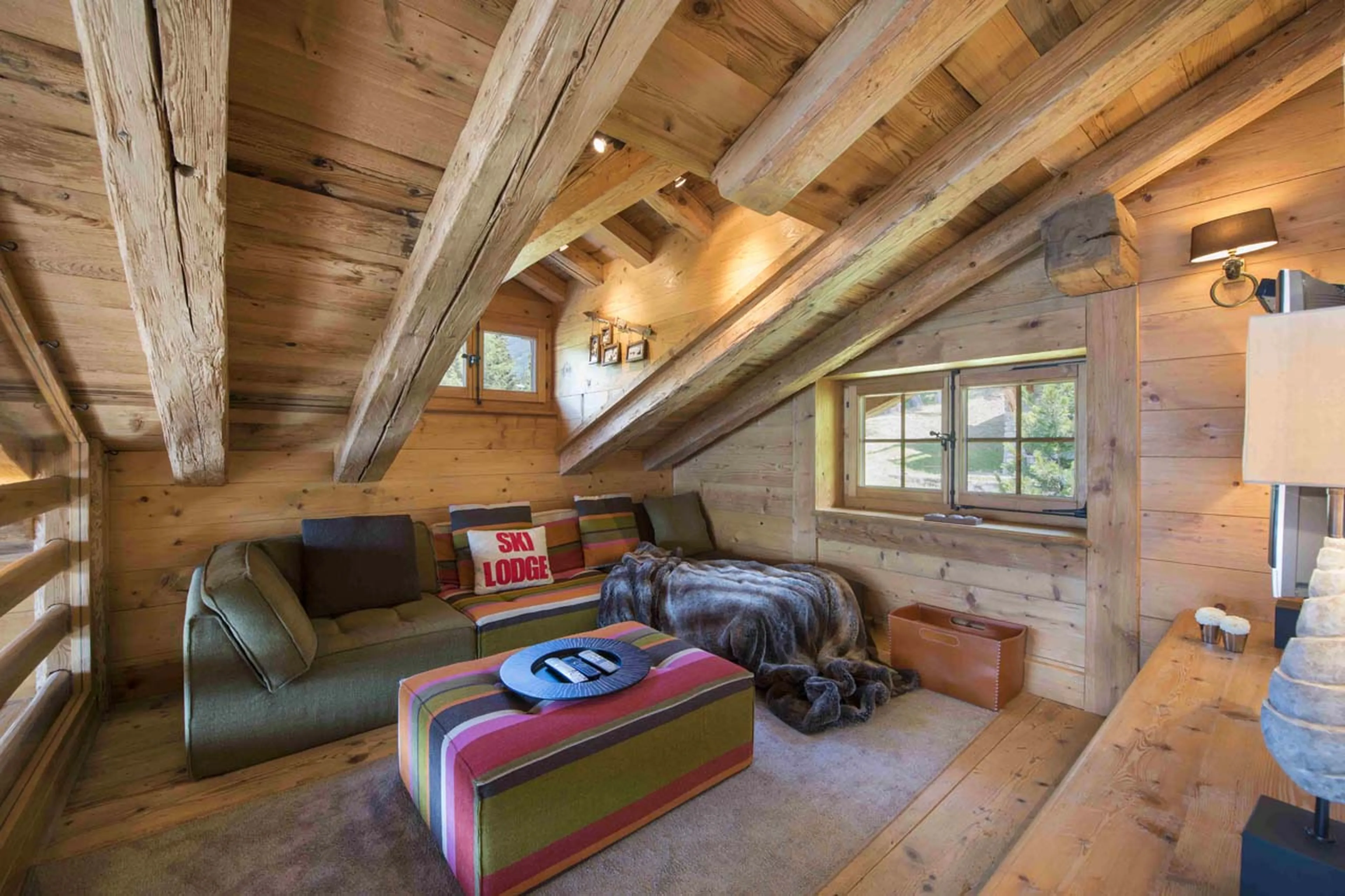 TV mezzanine room at Chalet Milou in Verbier