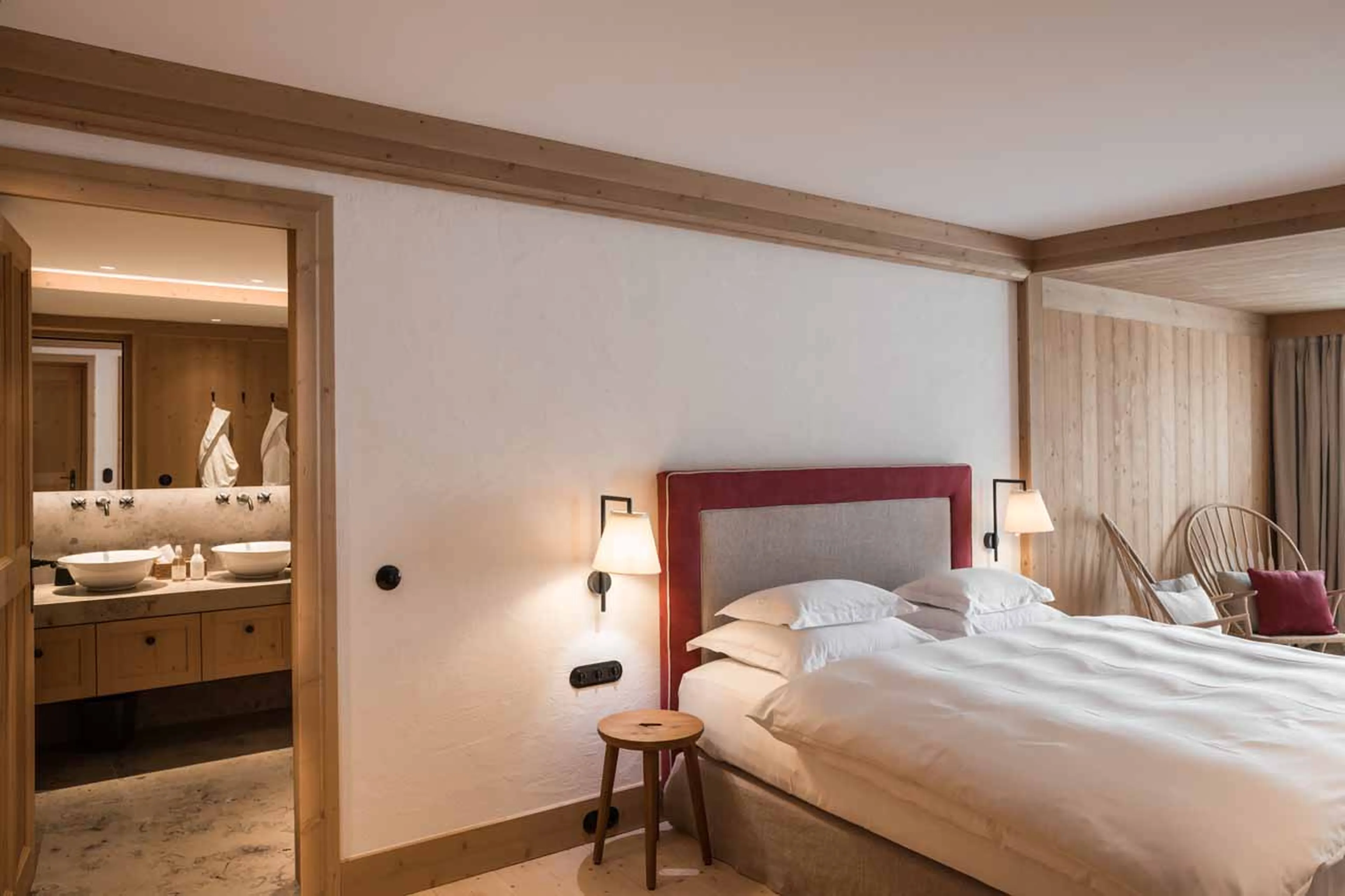Bedroom three at Chalet Mimi in Lech