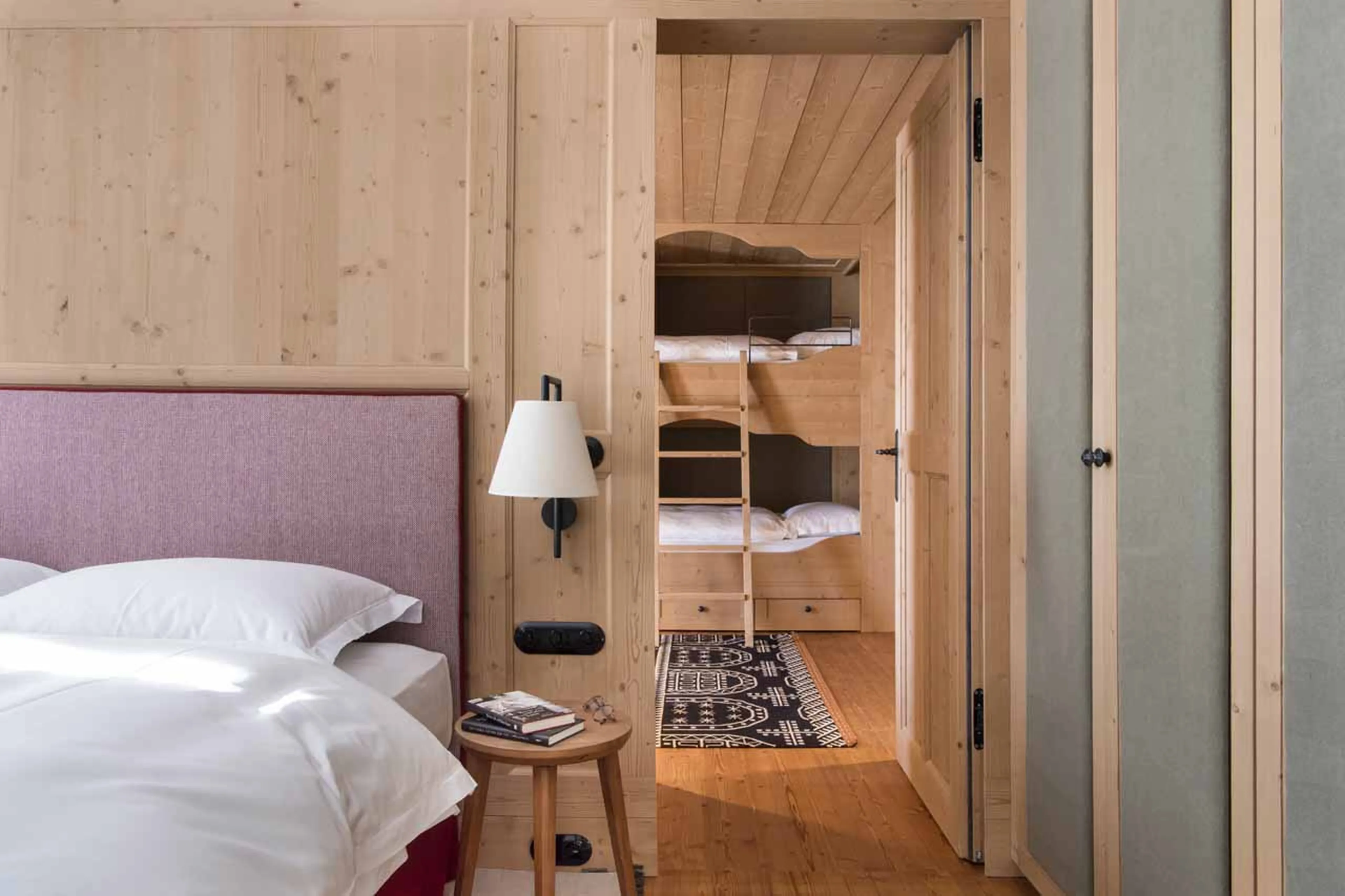Bedroom four at Chalet Mimi in Lech
