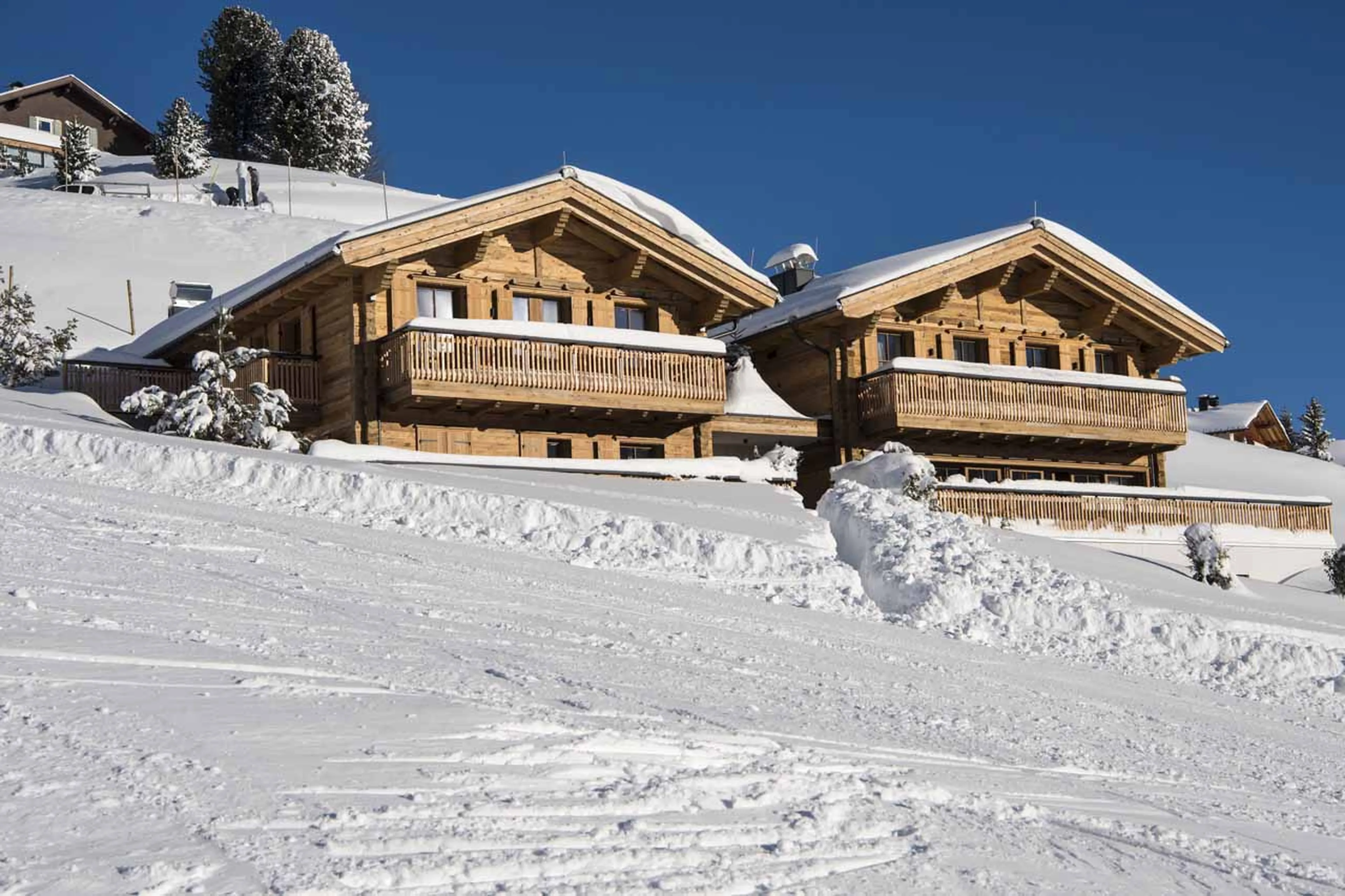 Ski-in/ski-out access at Chalet Mimi in Oberlech