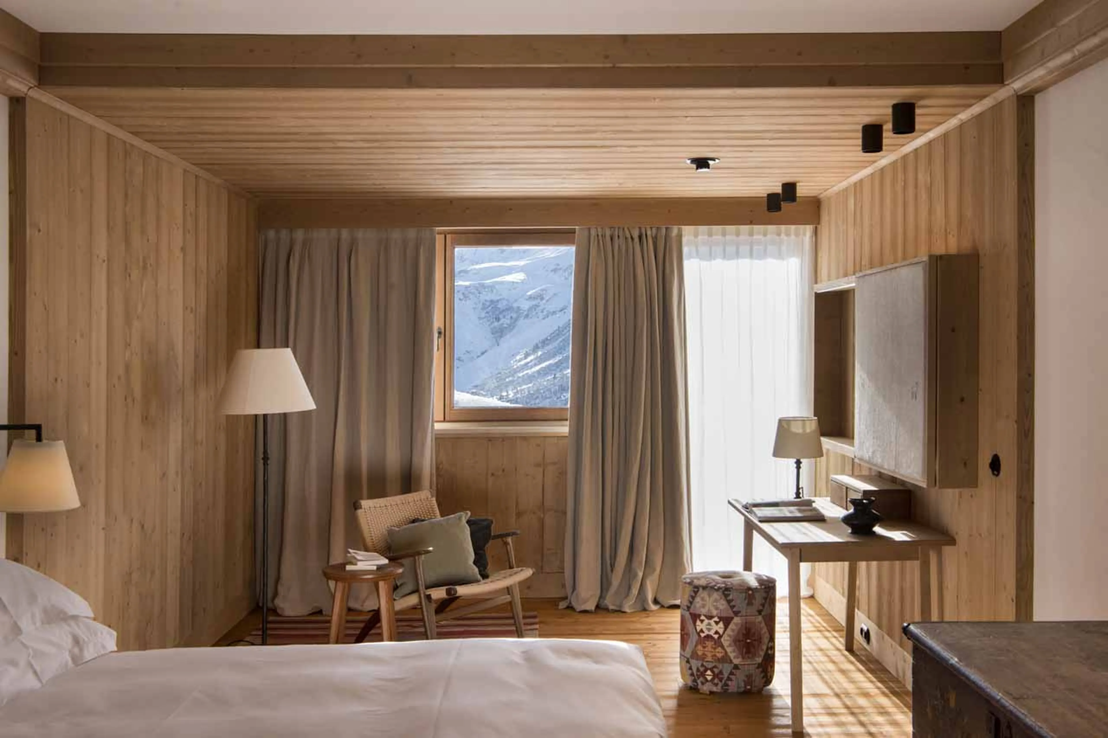 Bedroom three at Chalet Mimi in Lech