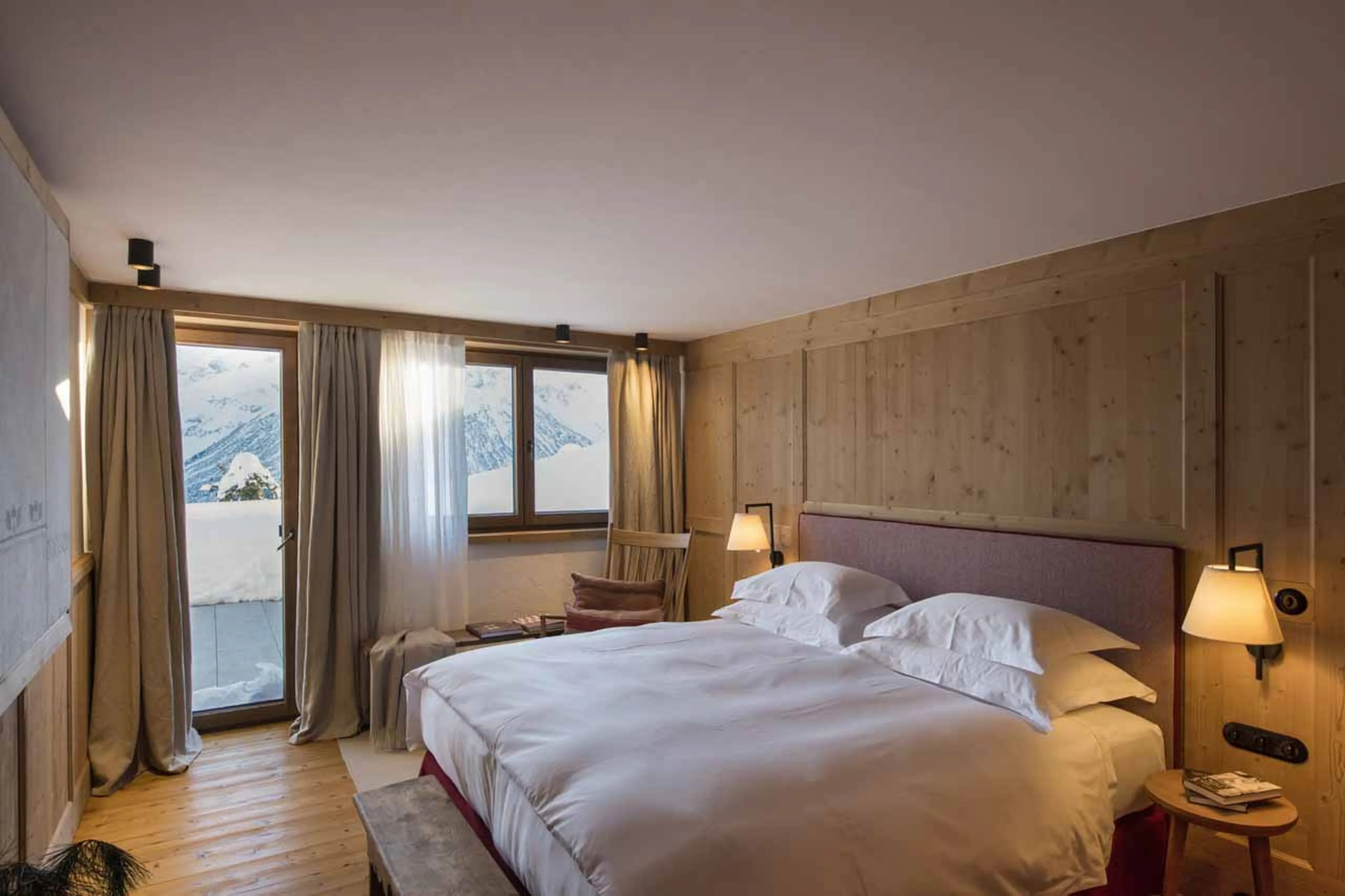 Bedroom four at Chalet Mimi in Lech