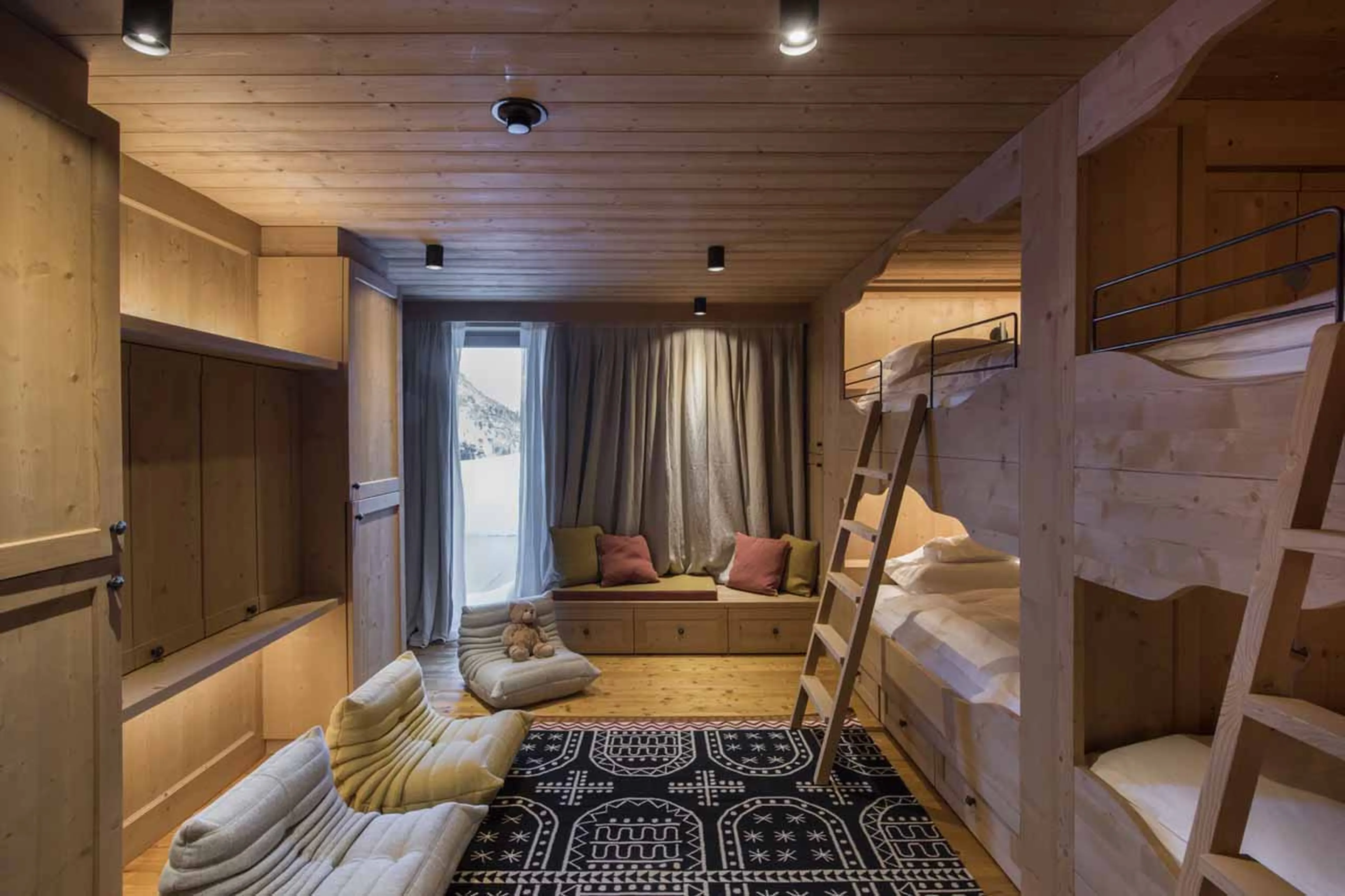 Bedroom five at Chalet Mimi in Lech