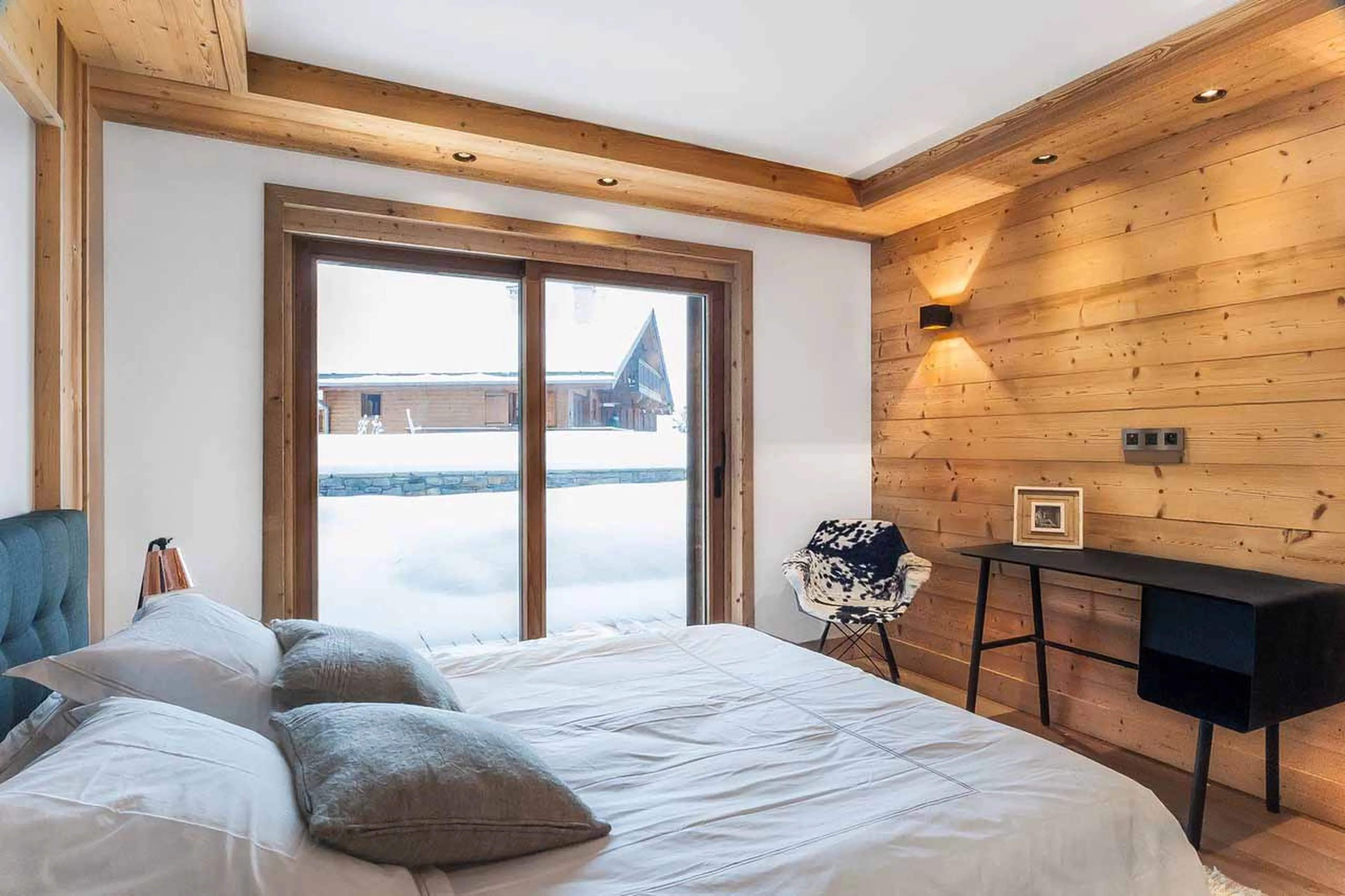 Bedroom five at Chalet Monch in Courchevel 1550