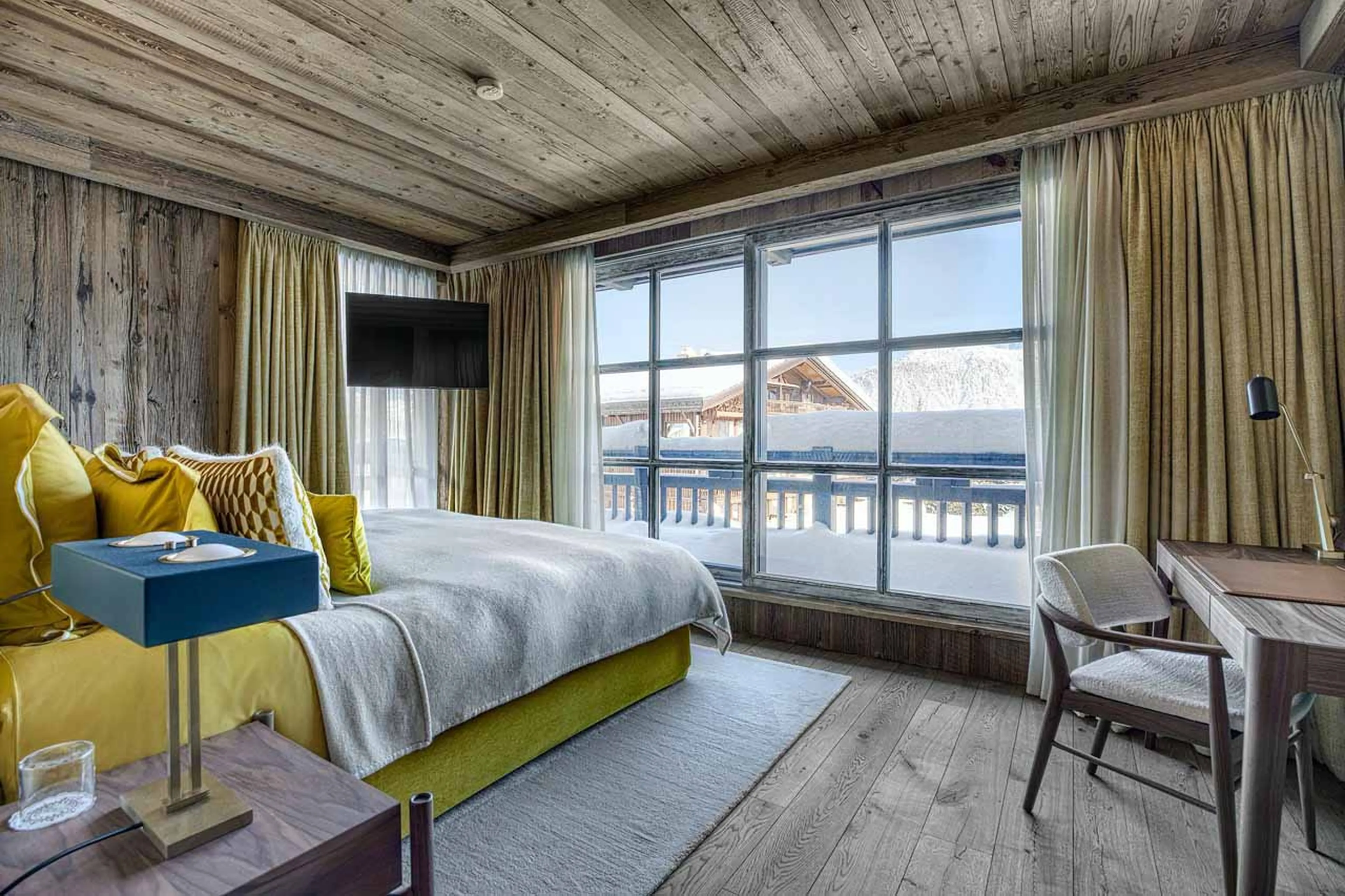 Bedroom three at  Chalet Monet in Courchevel 1850