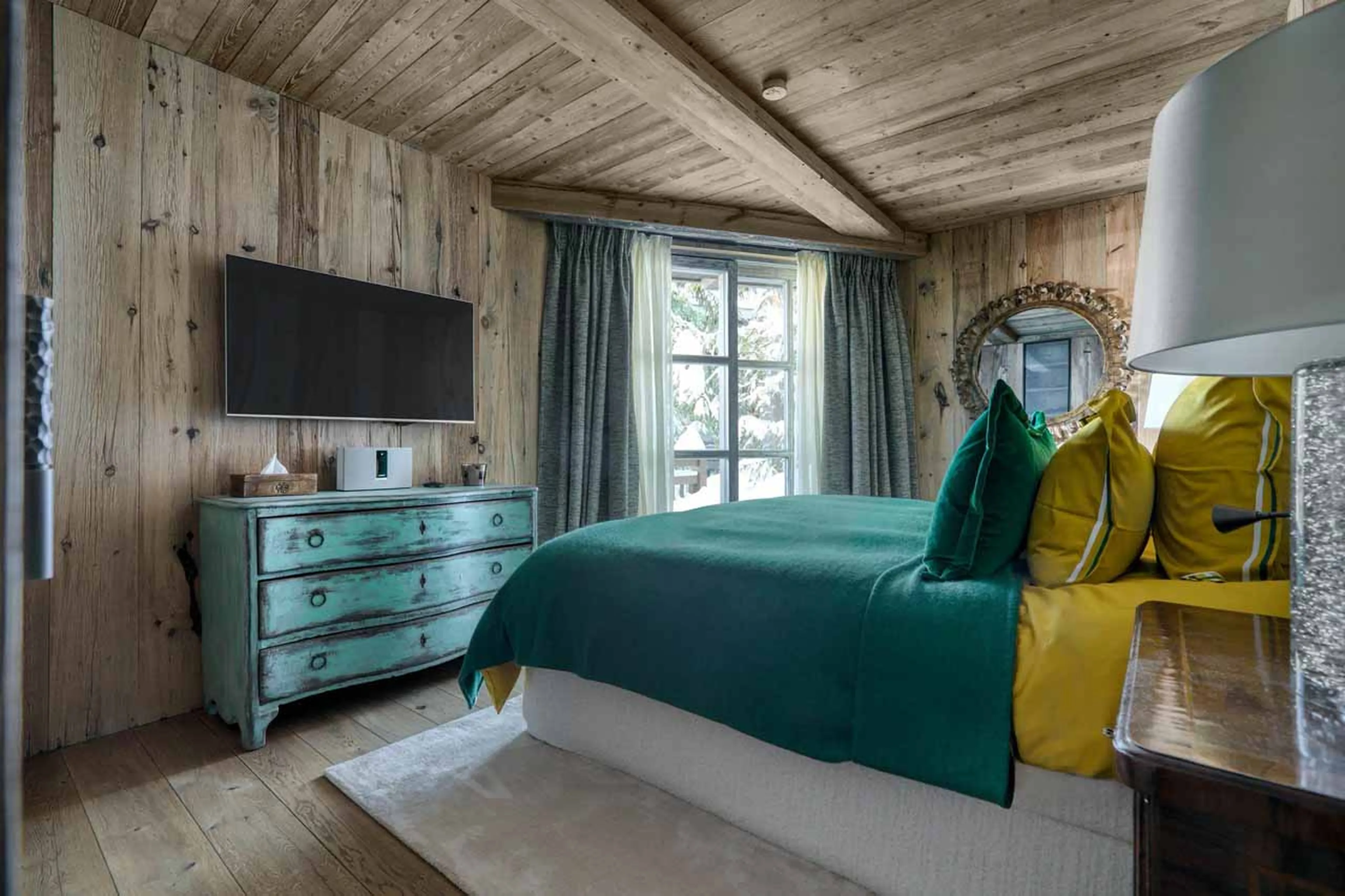 Bedroom four at  Chalet Monet in Courchevel 1850