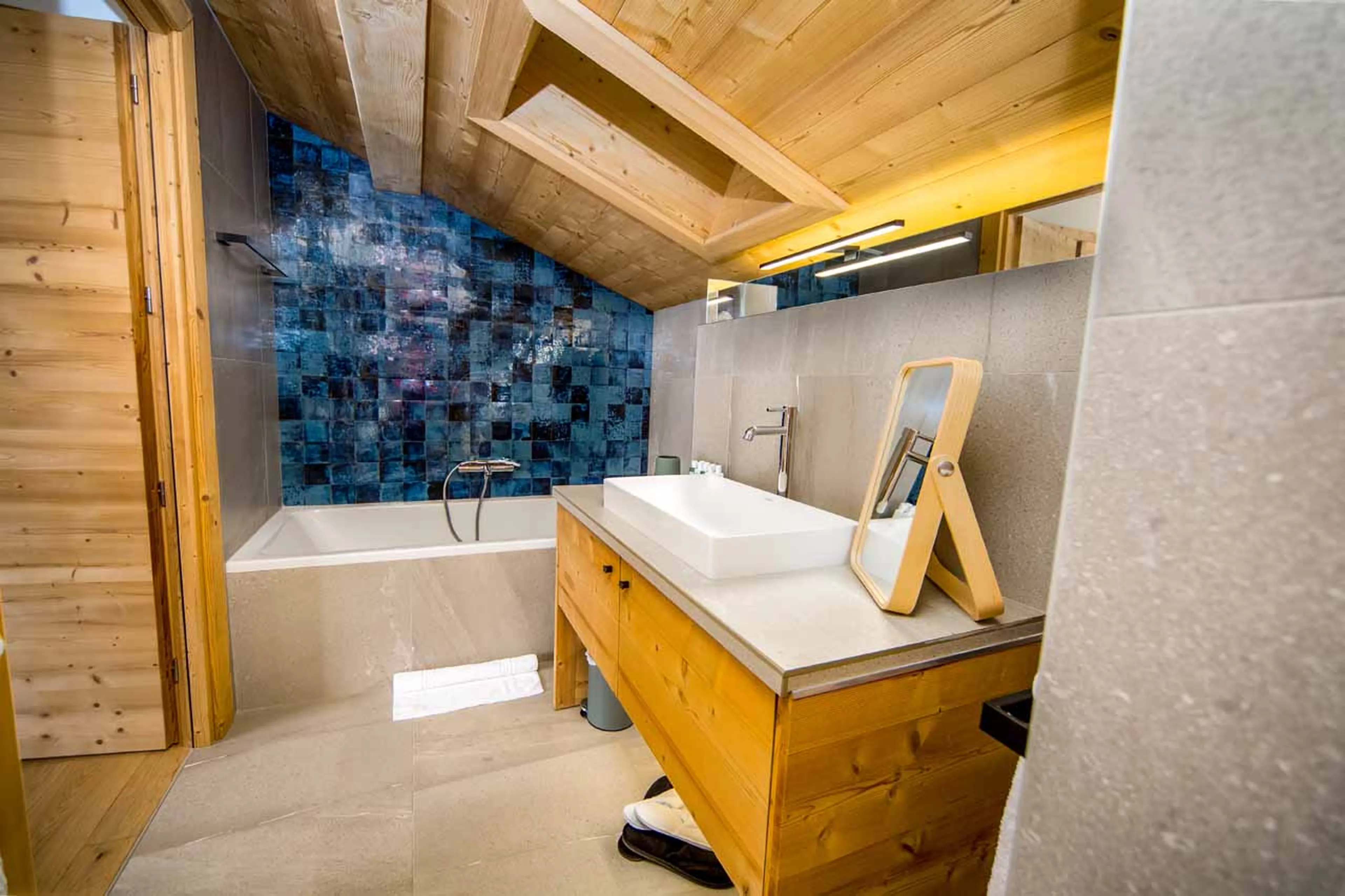 Bathroom three at Le Chalet Mont Blanc in Chamonix