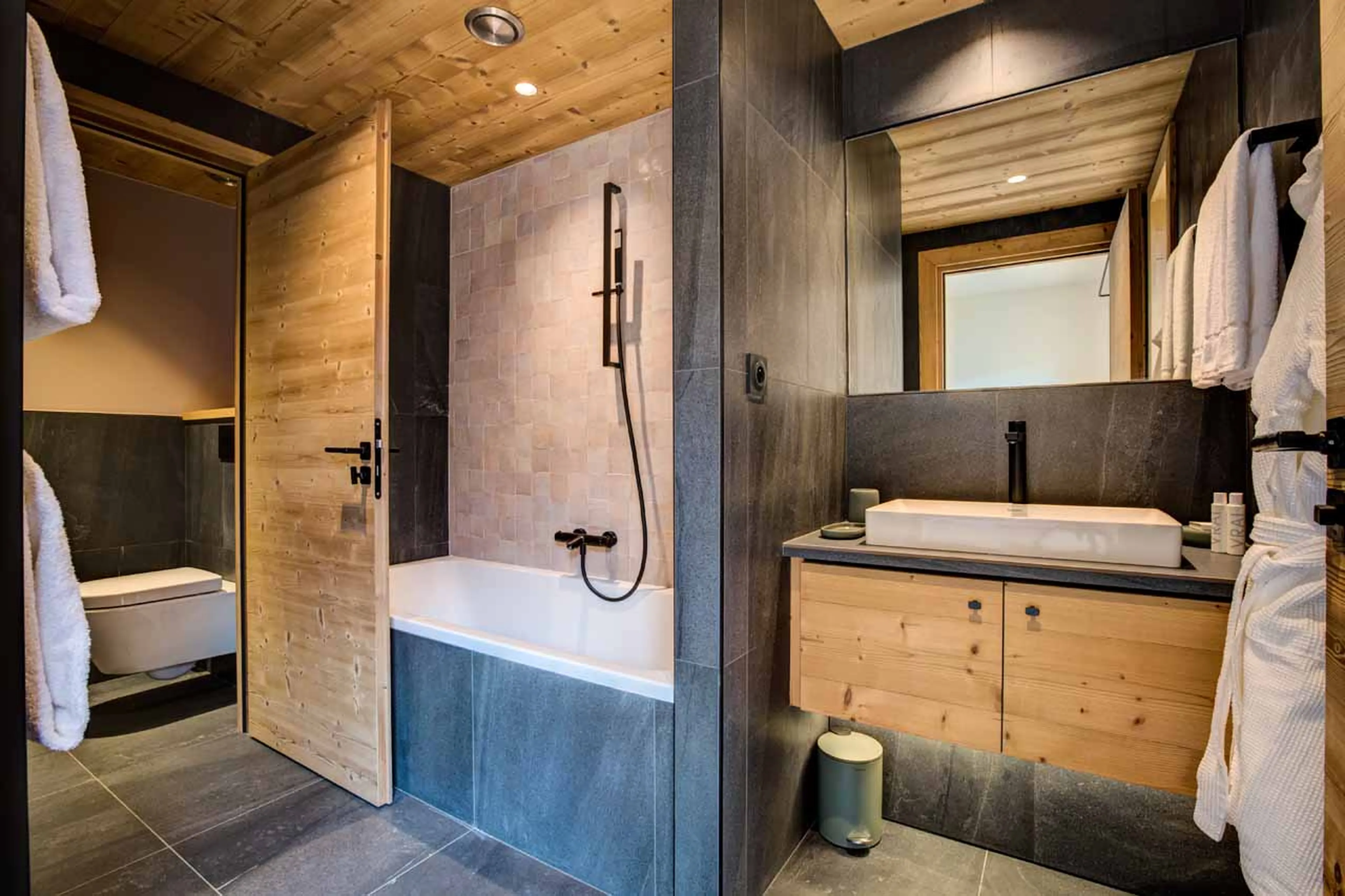 Bathroom five at Le Chalet Mont Blanc in Chamonix