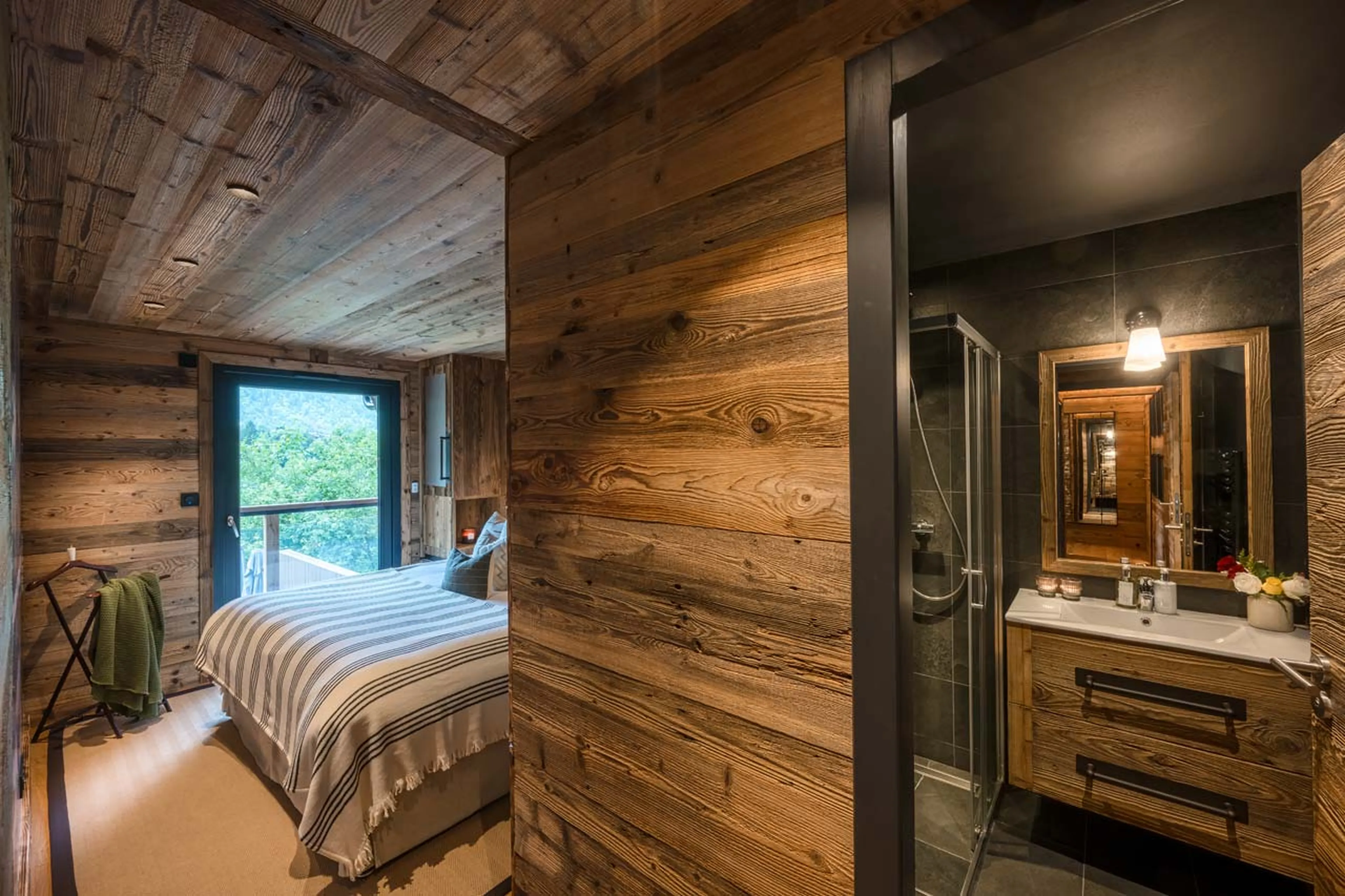 Bedroom five shower at Chalet Mont Des Anges in Morzine