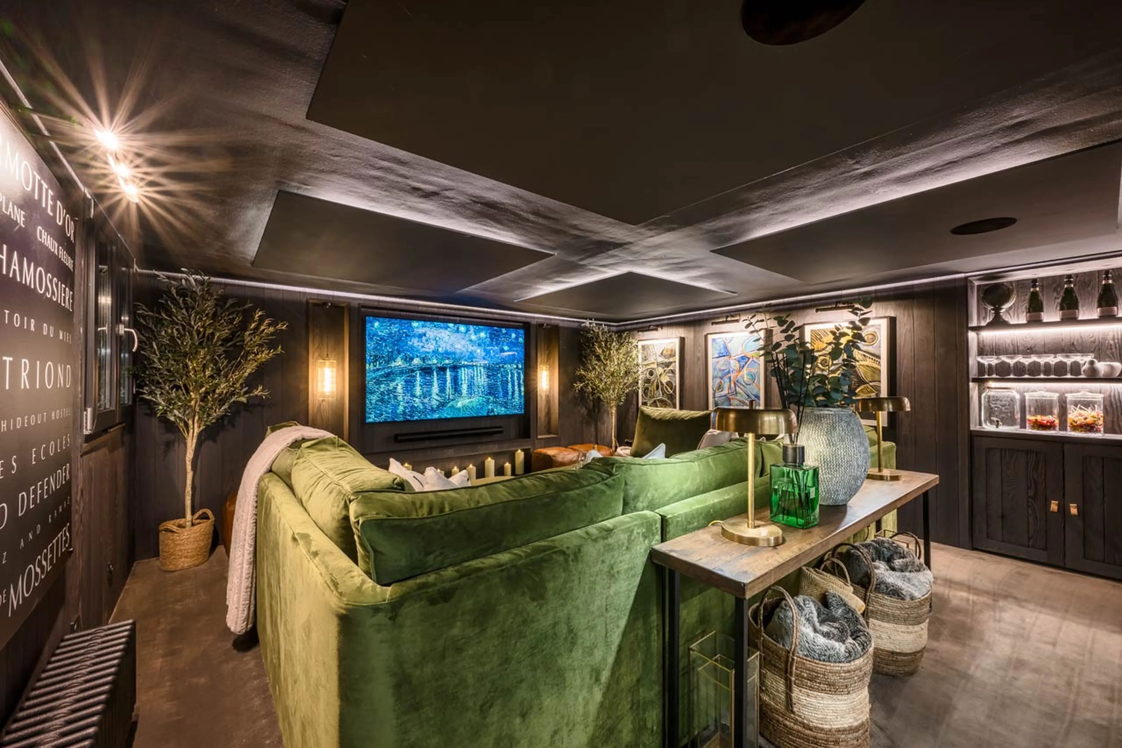 Cinema room at Chalet Mont Des Anges in Morzine