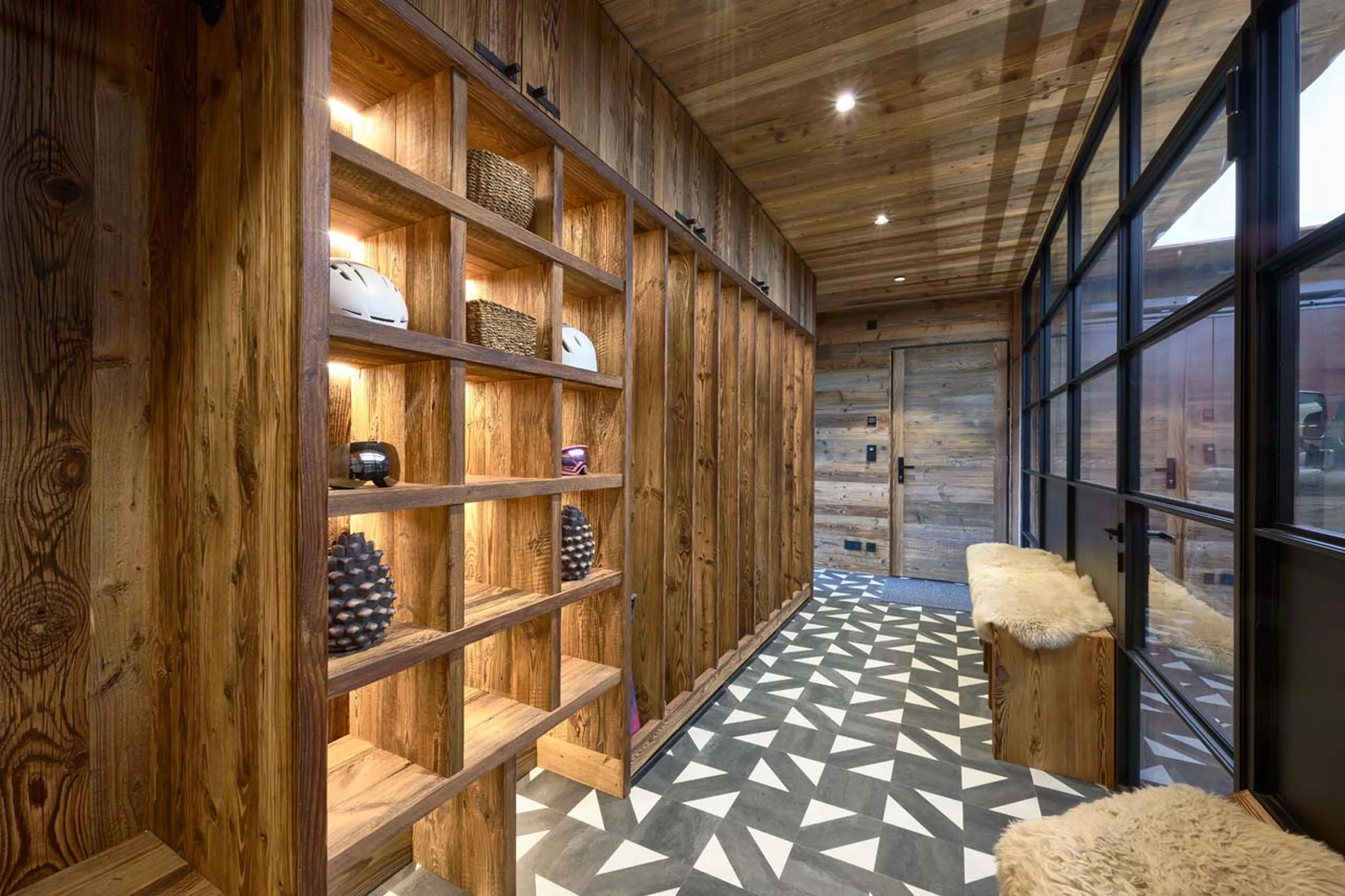 Ski room at Chalet Mont Des Anges in Morzine