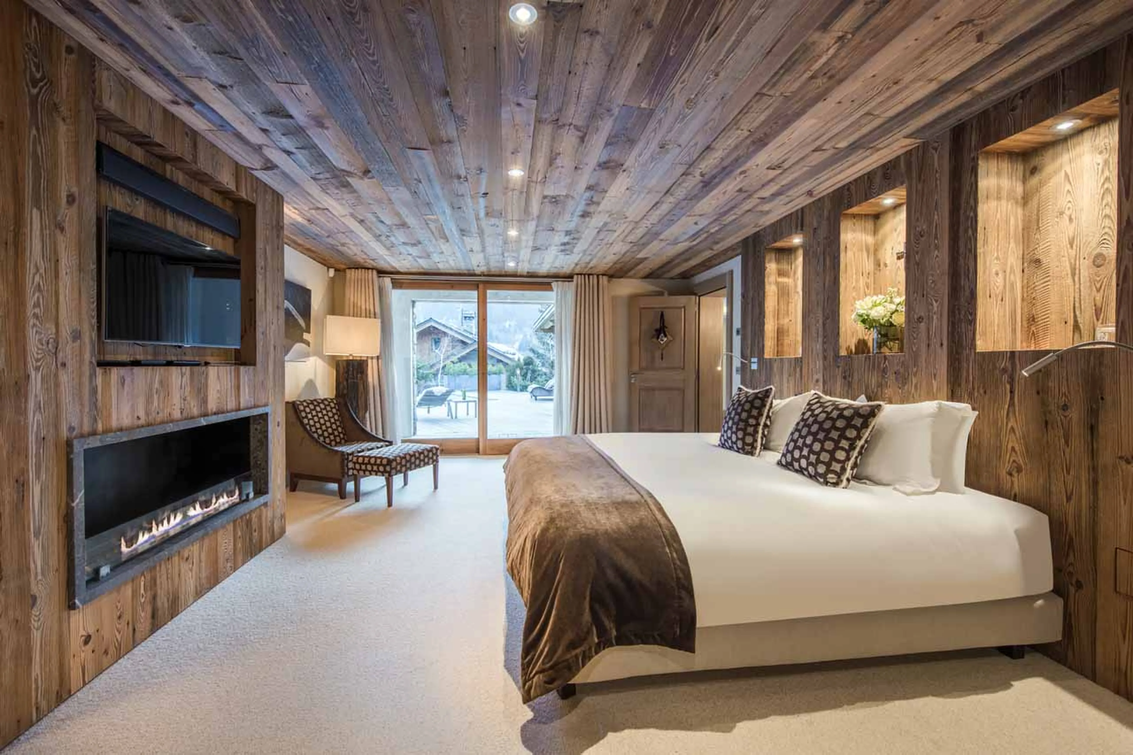 Bedroom two at Chalet Mont Tremblant in Meribel