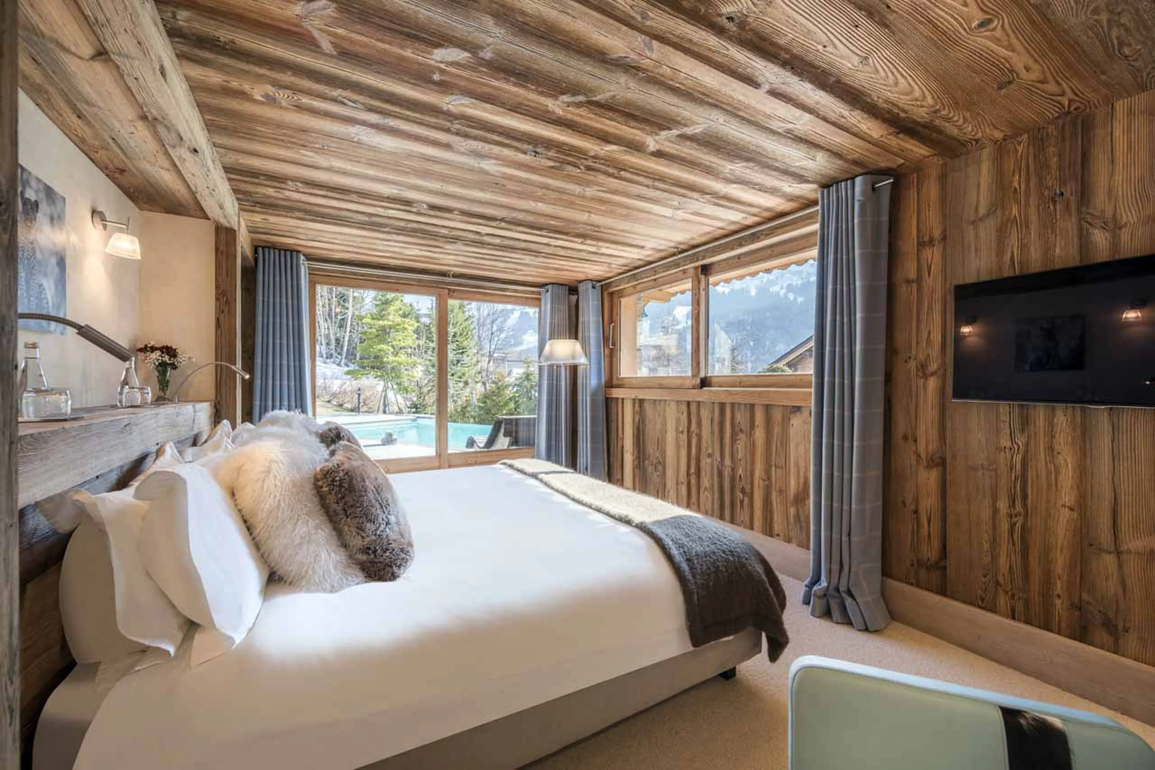 Bedroom three at Chalet Mont Tremblant in Meribel