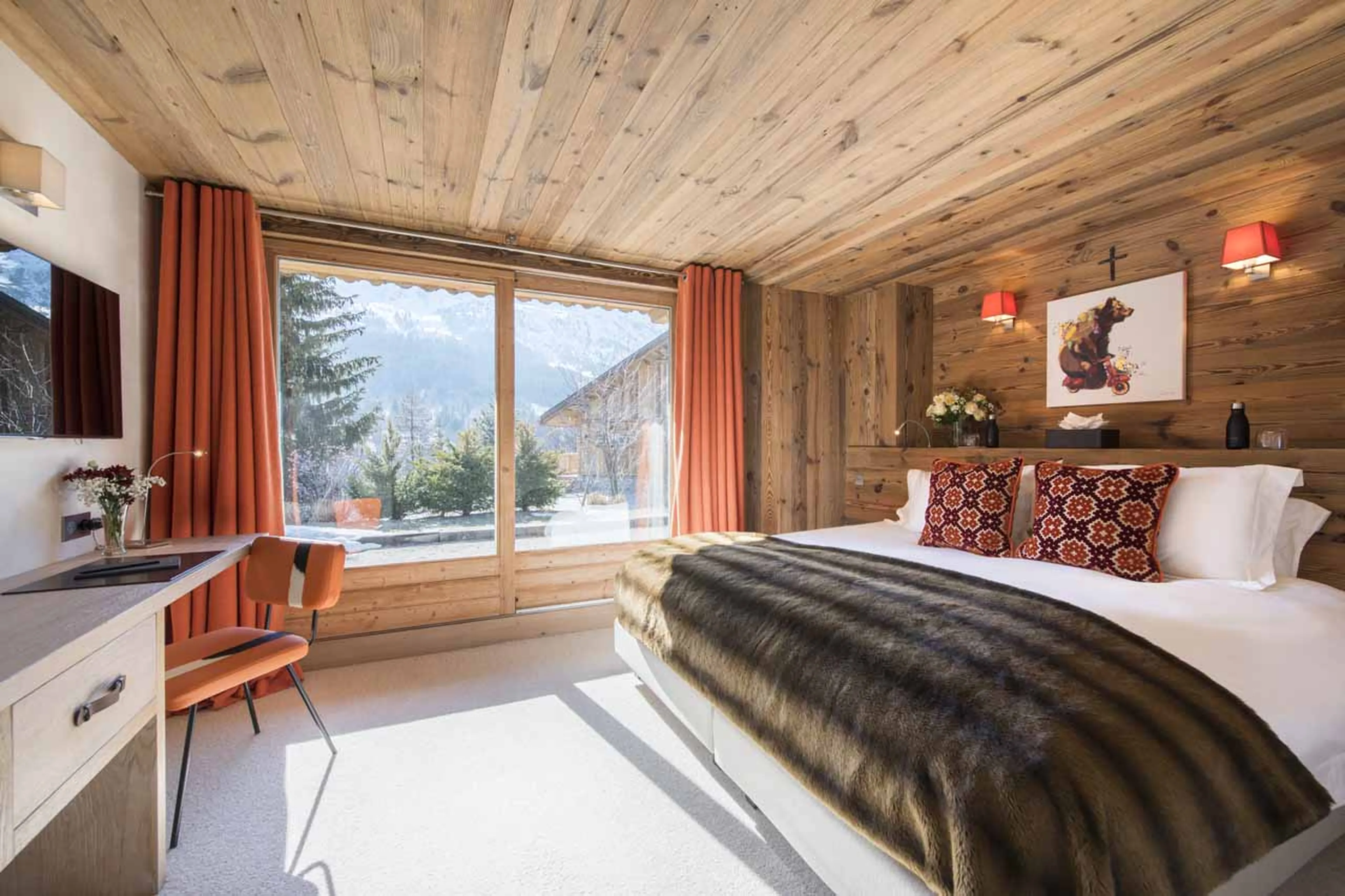 Bedroom four at Chalet Mont Tremblant in Meribel
