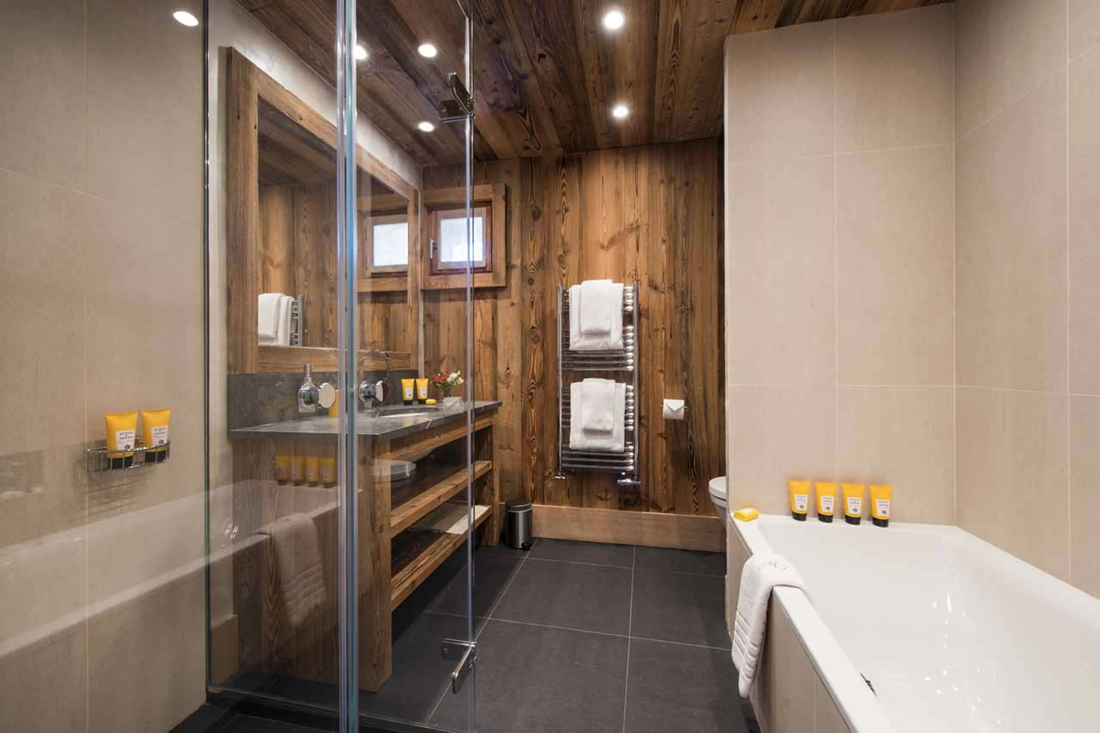 Bathroom five at Chalet Mont Tremblant in Meribel