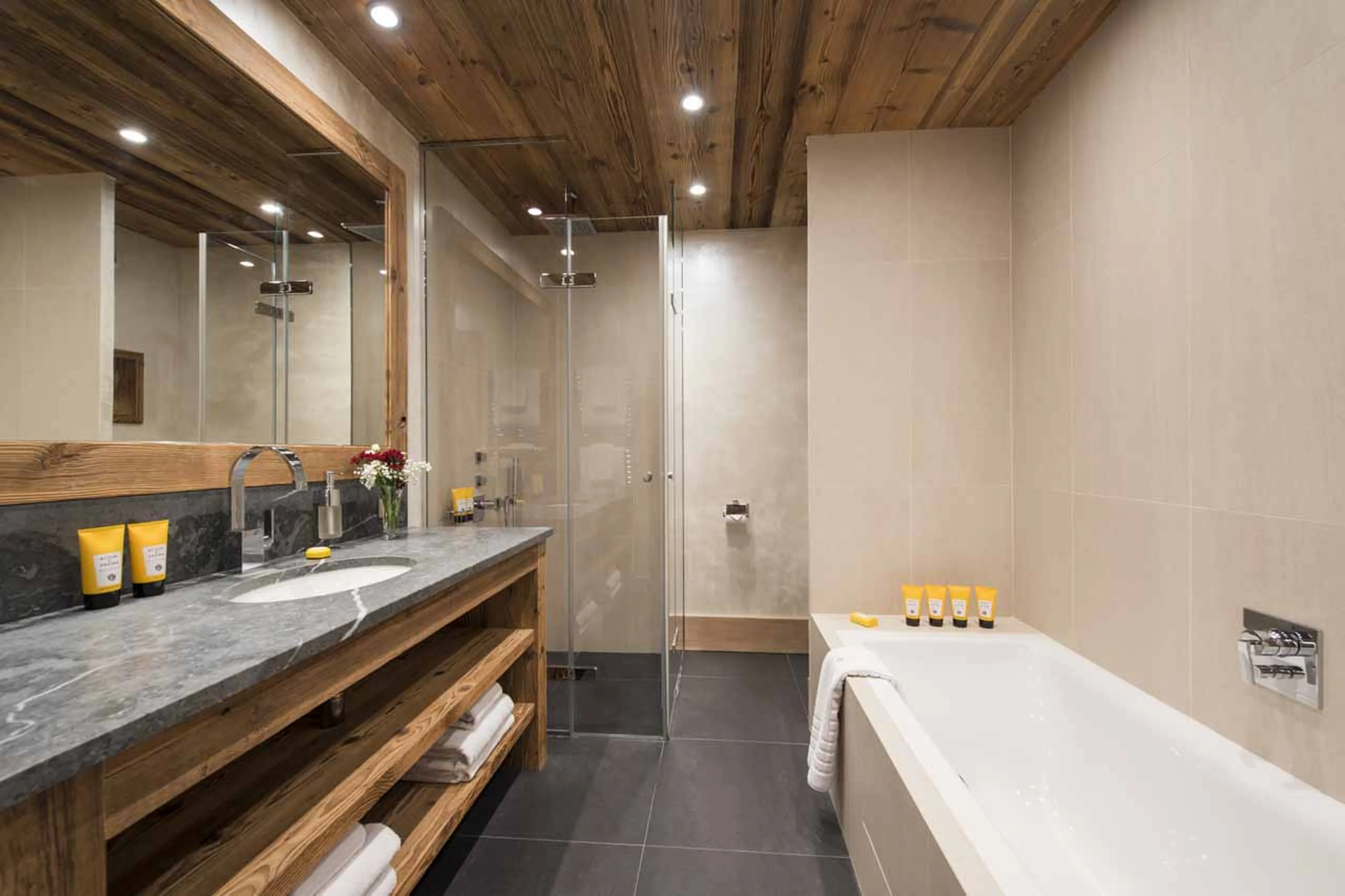 bathroom six at Chalet Mont Tremblant in Meribel