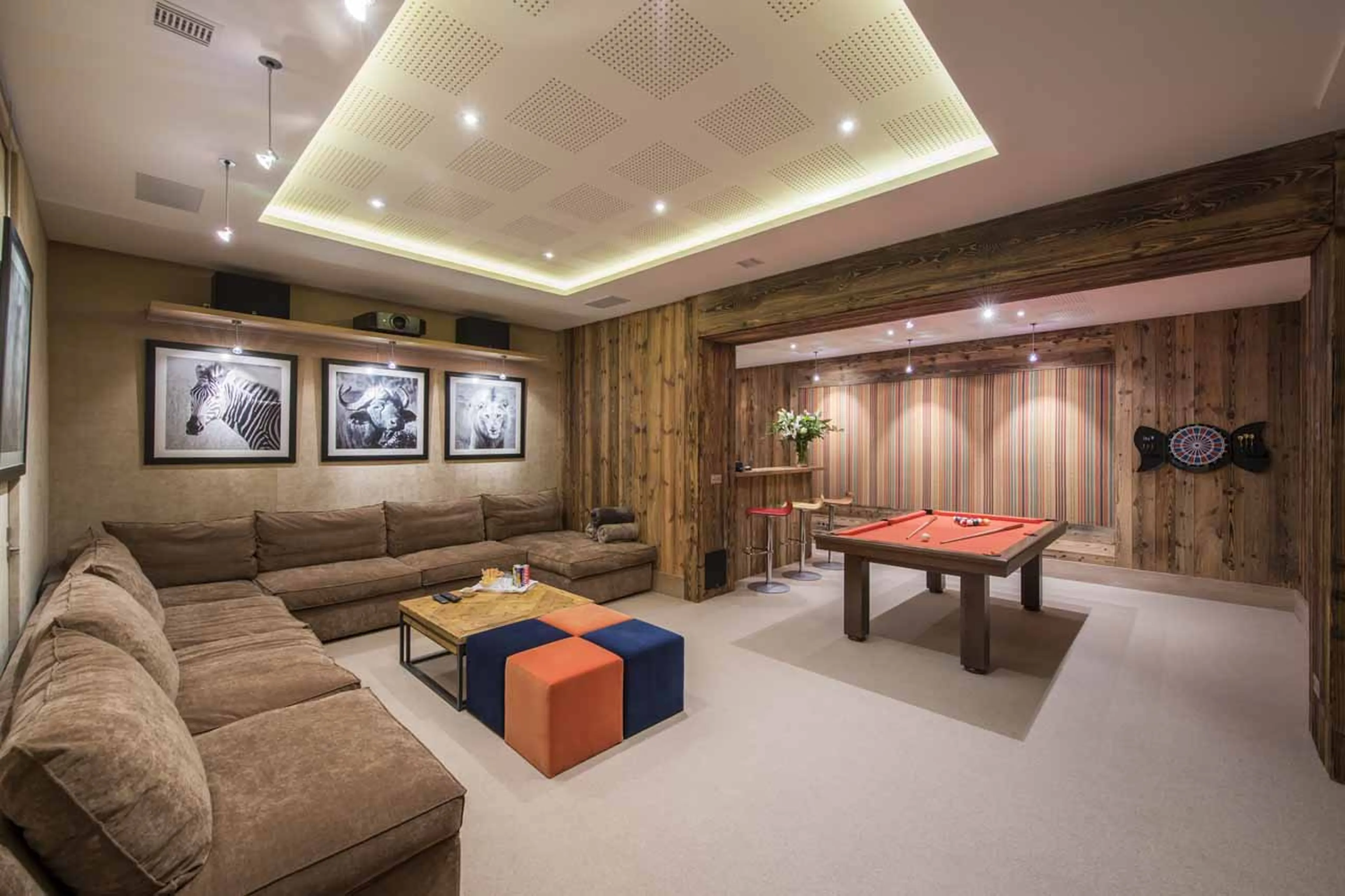 Pool table at Chalet Mont Tremblant in Meribel