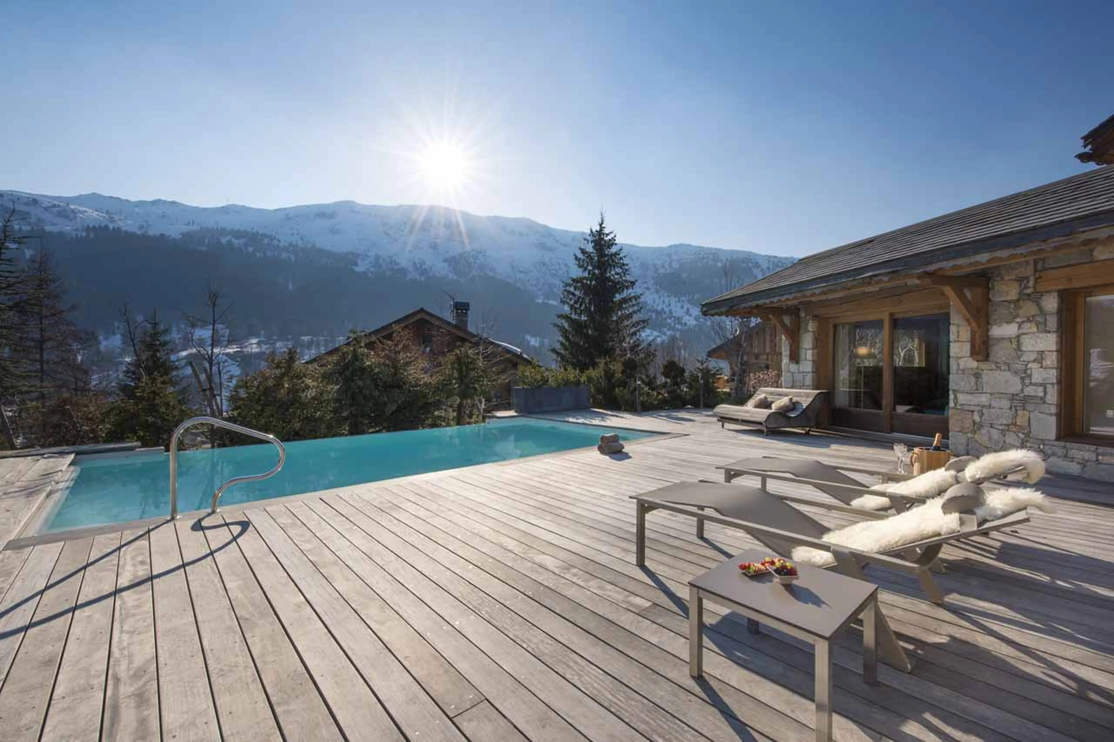 Pool at Chalet Mont Tremblant in Meribel