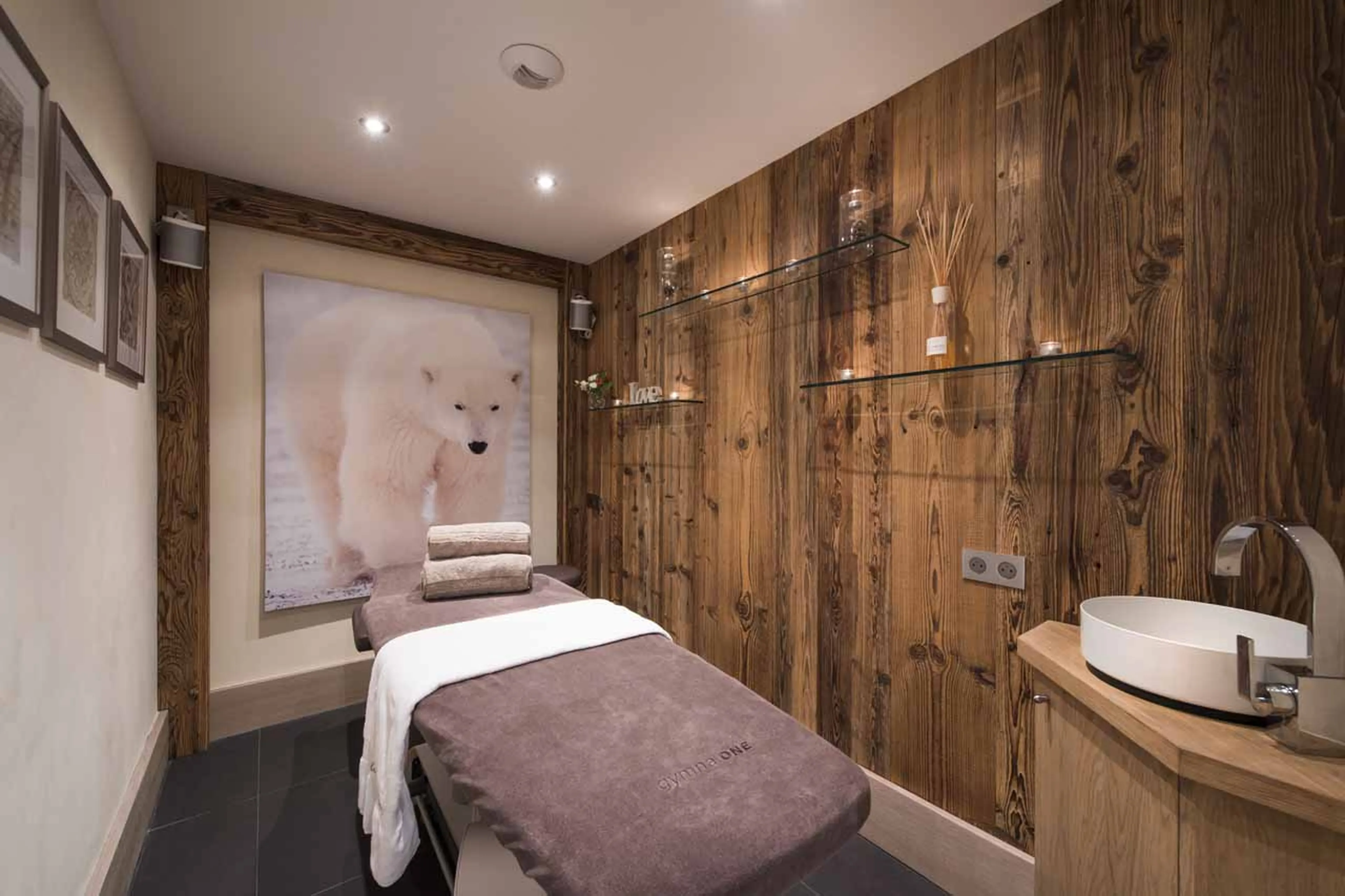 Massage room at Chalet Mont Tremblant in Meribel