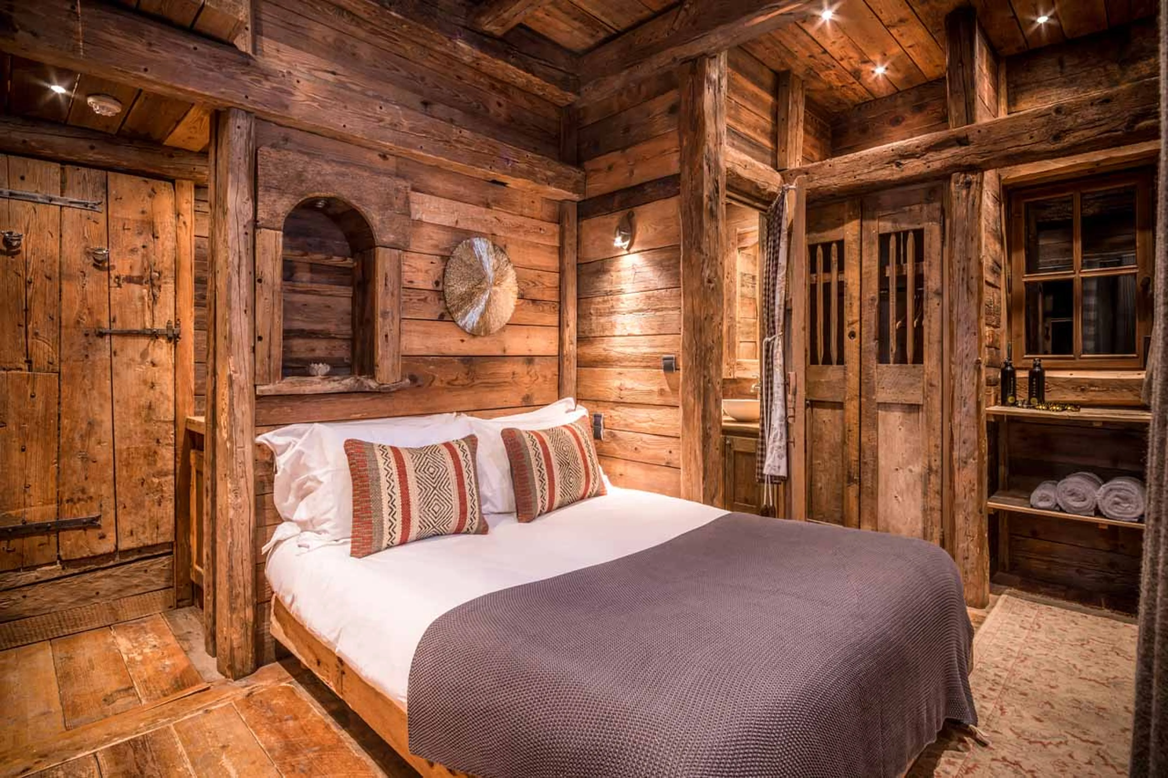 Bedroom five at Chalet Montana in Courchevel 1850