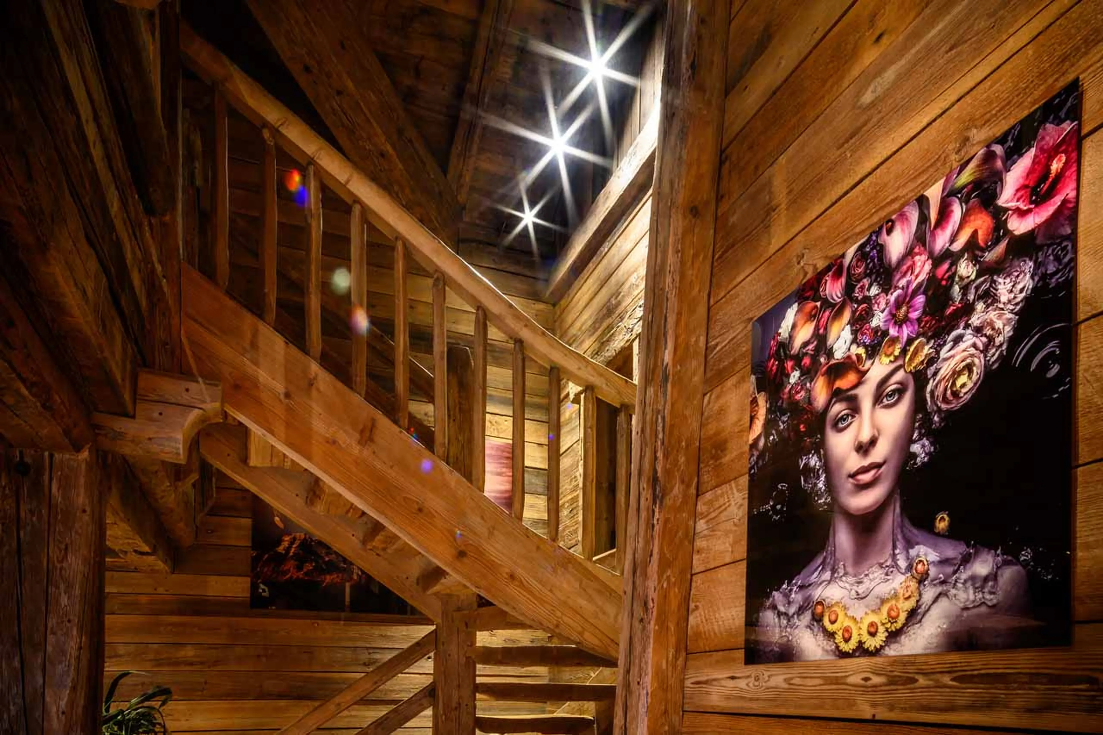 Staircase at Chalet Montana in Courchevel 1850