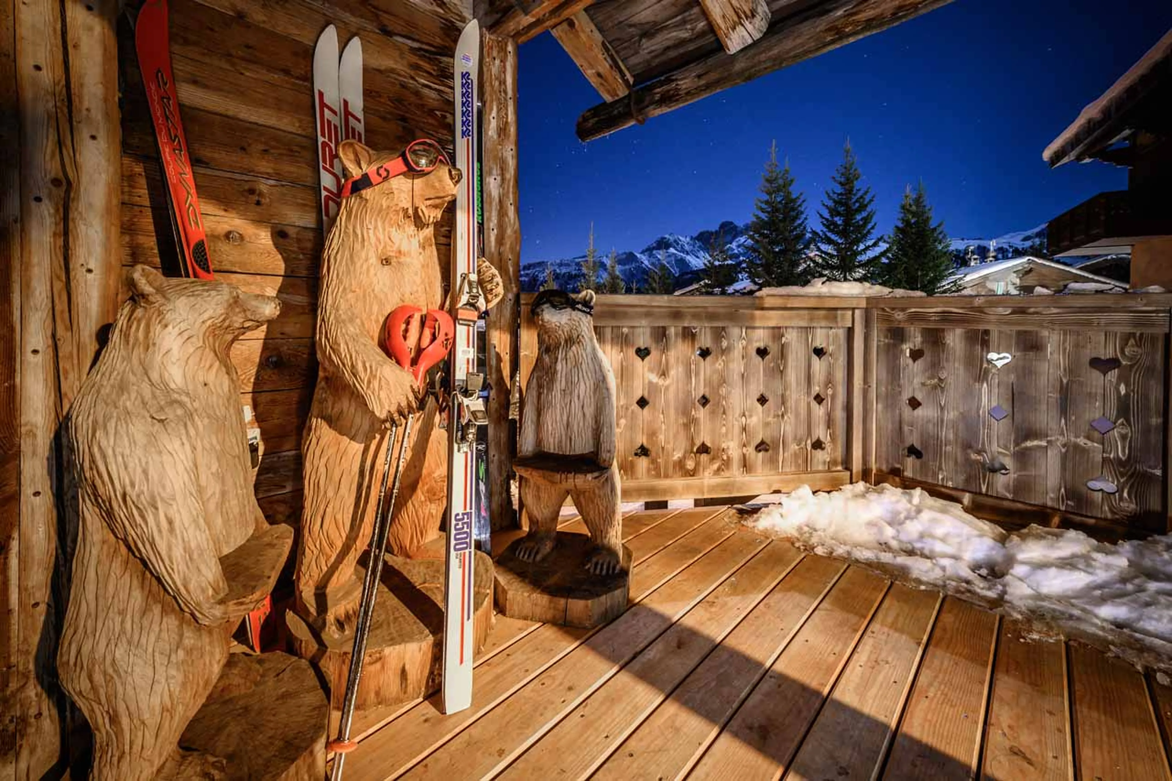 Terrace of Chalet Montana in Courchevel 1850